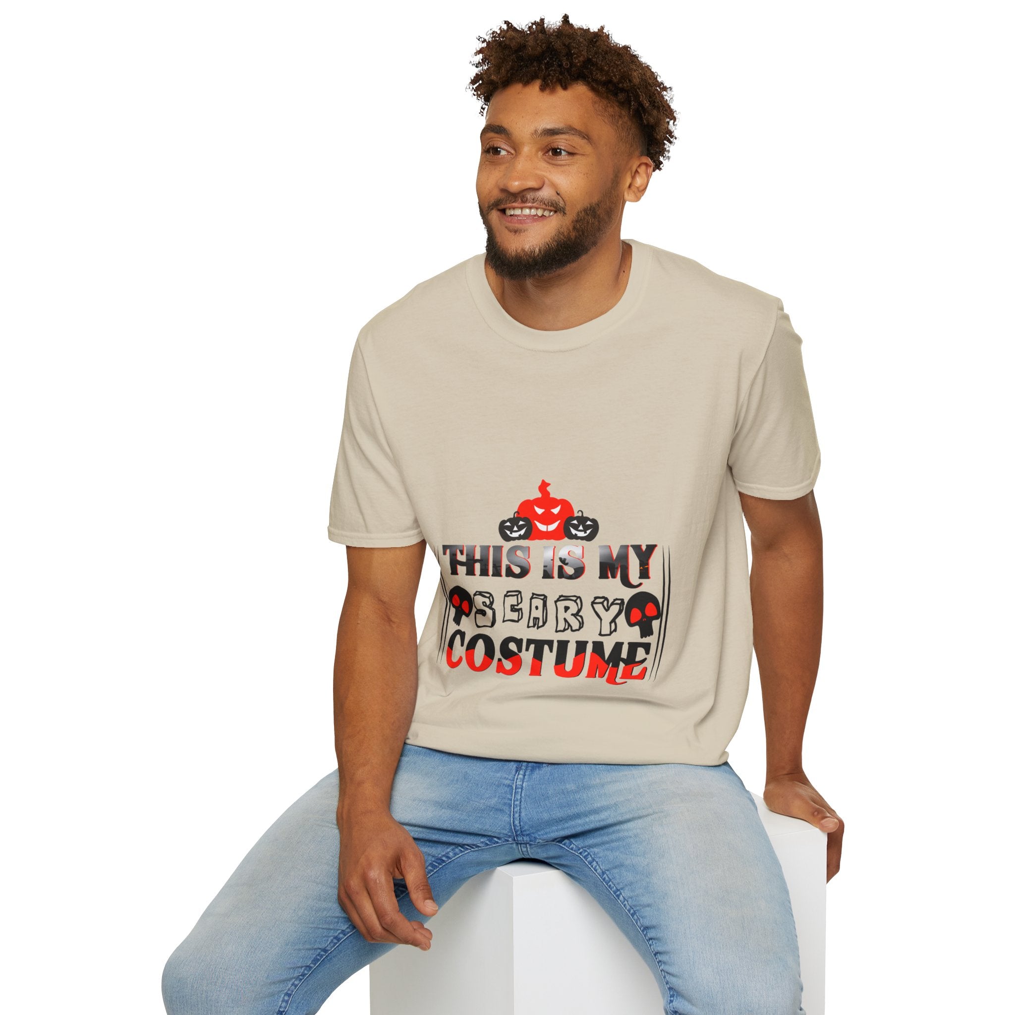 "THIS IS MY SCARY COSTUME" Unisex Soft style T-Shirt