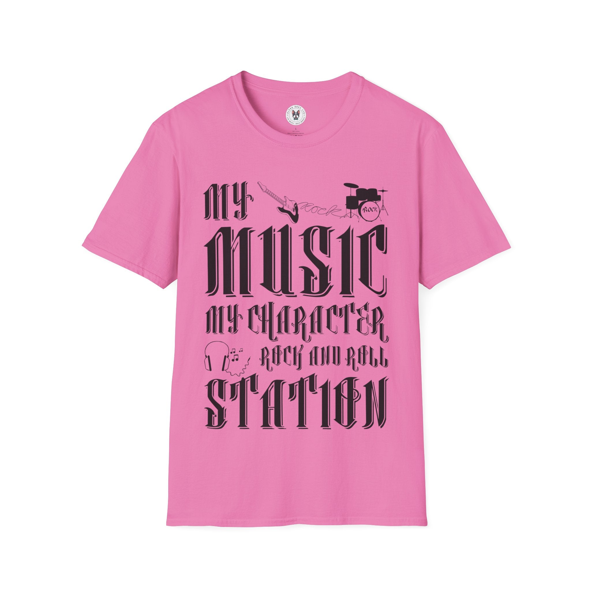 "My Music My Character Rock And Roll Station" Unisex Soft style T-Shirt