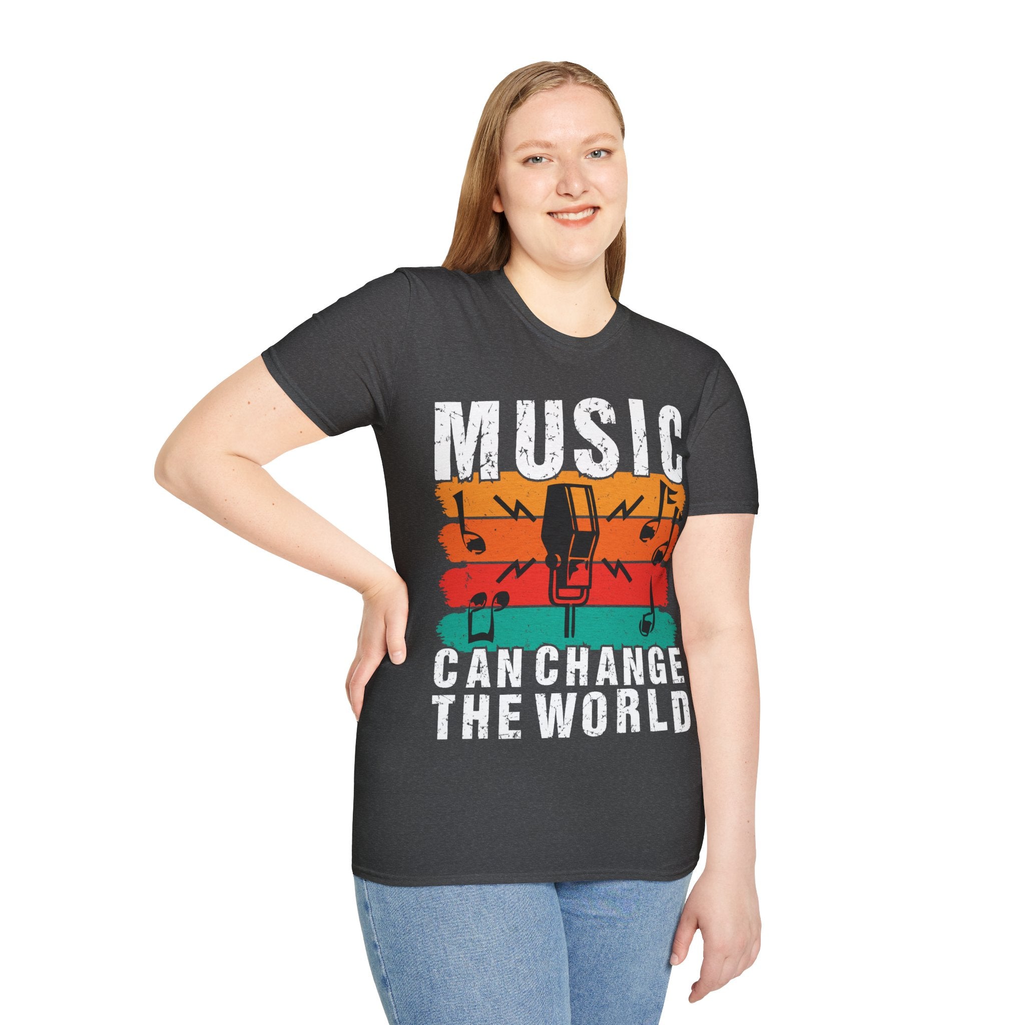 "Music Can Change The World" Unisex Soft style T-Shirt