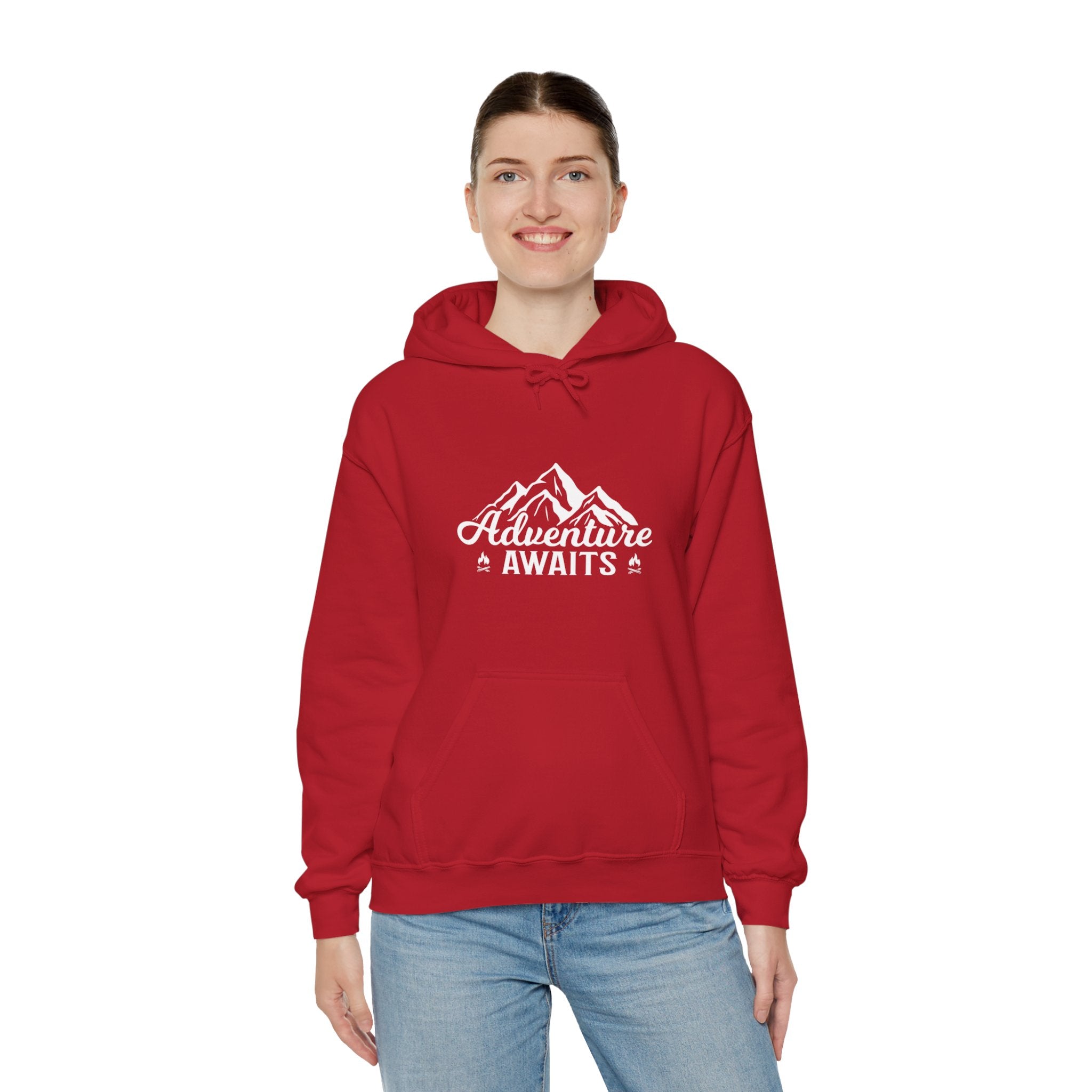 "Adventure Awaits" Unisex Heavy Blend™ Hooded Sweatshirt