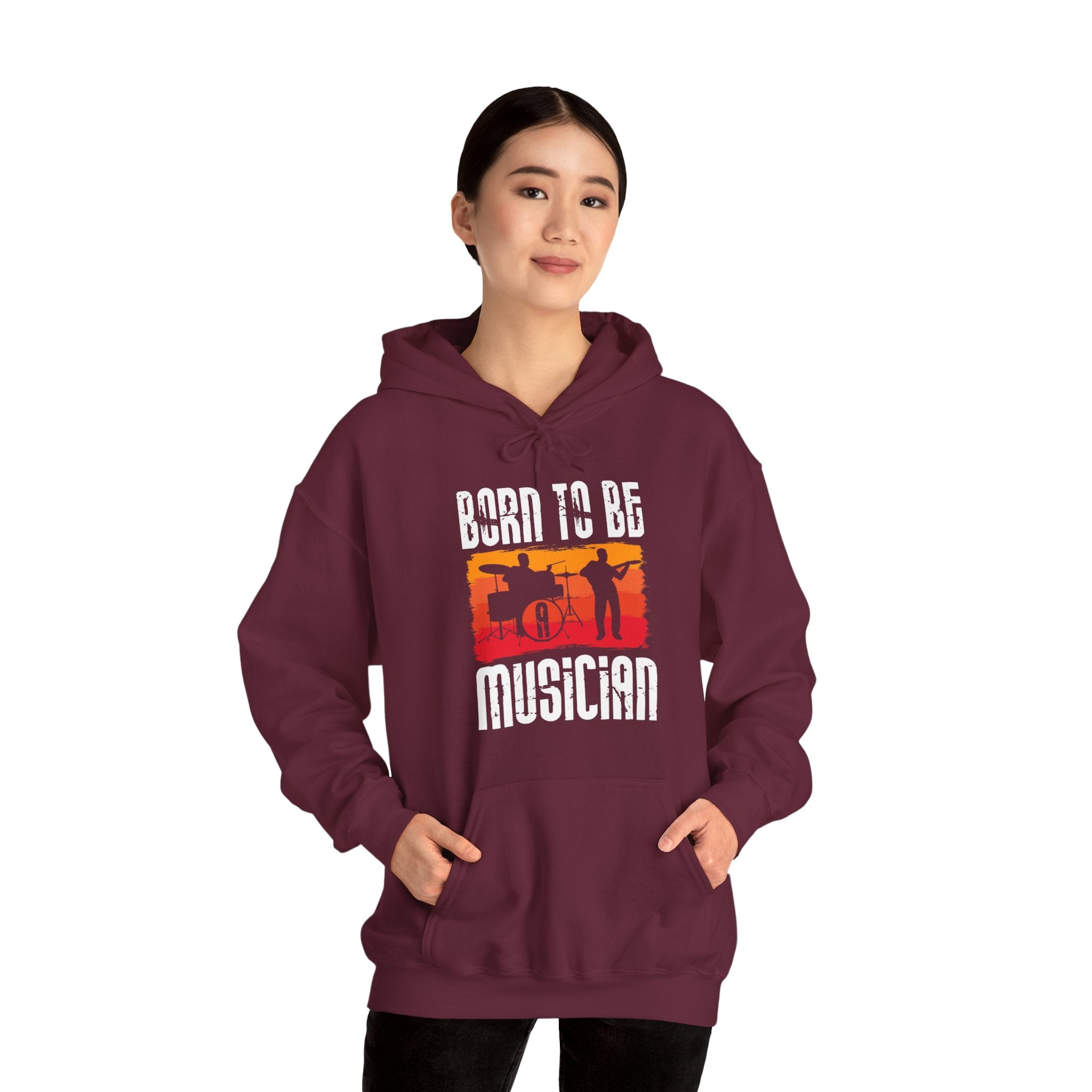 "Born To Be Musician"  Unisex Heavy Blend™ Hooded Sweatshirt