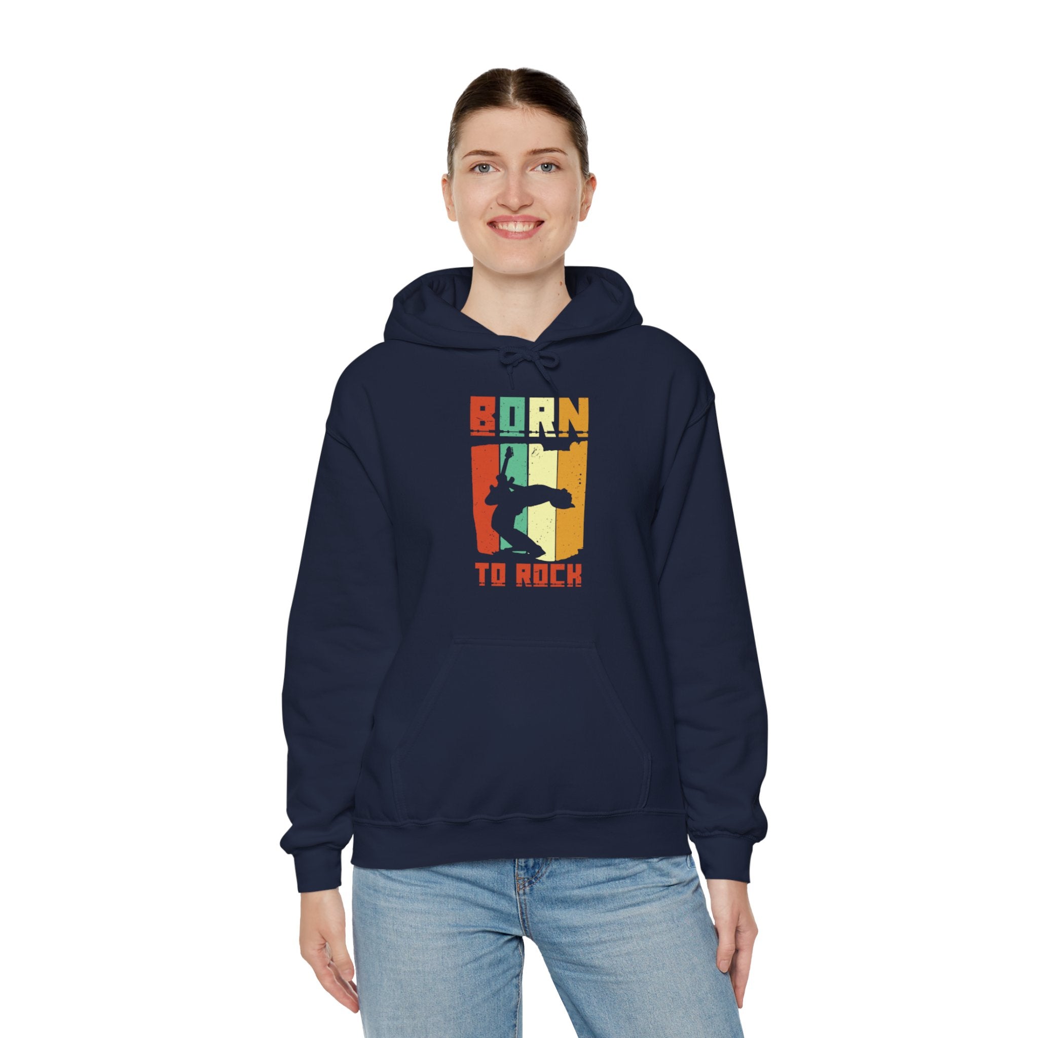 "Born To Rock"  Unisex Heavy Blend™ Hooded Sweatshirt