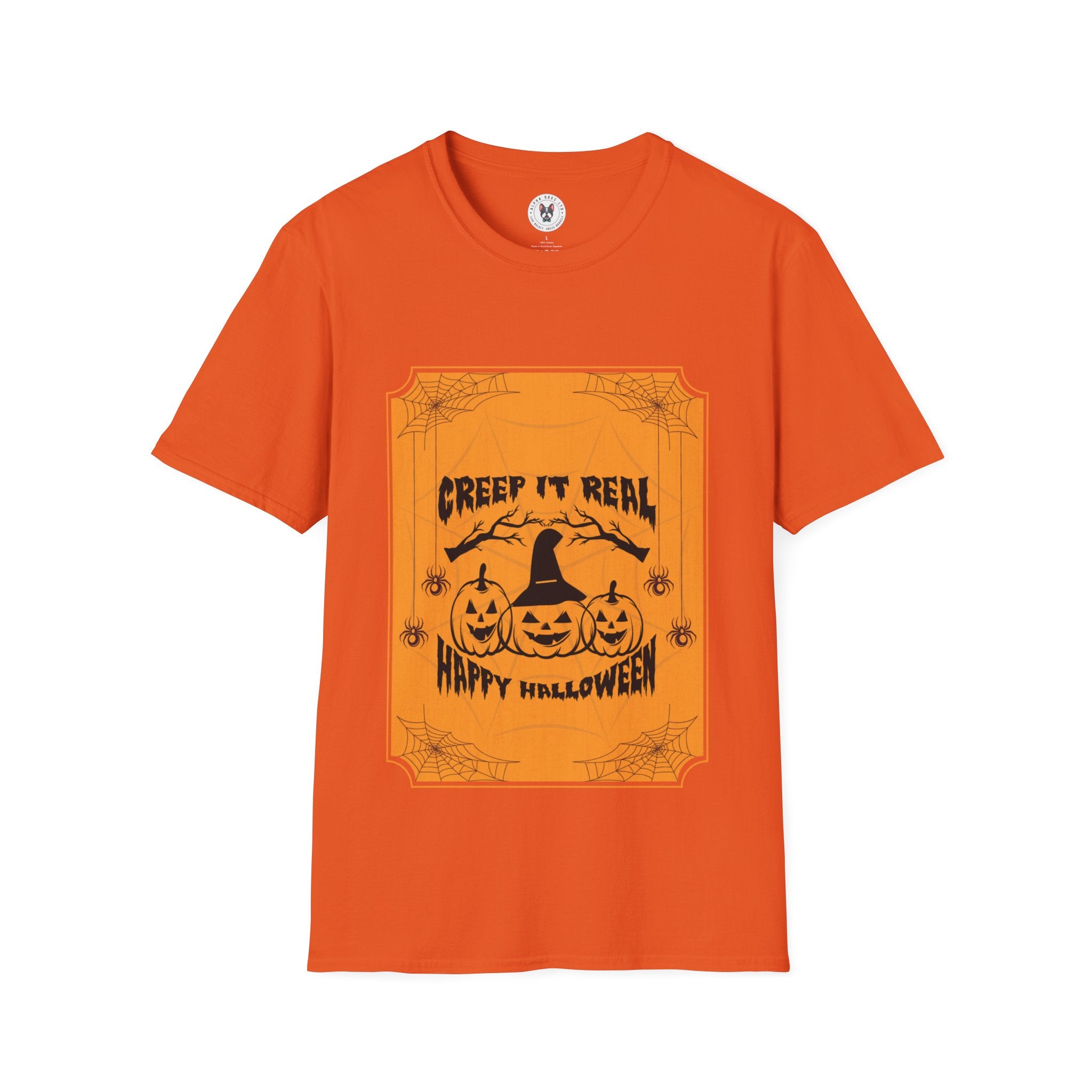 "CREEP IT REAL HAPPY HALLOWEEN" Unisex Soft style T-Shirt