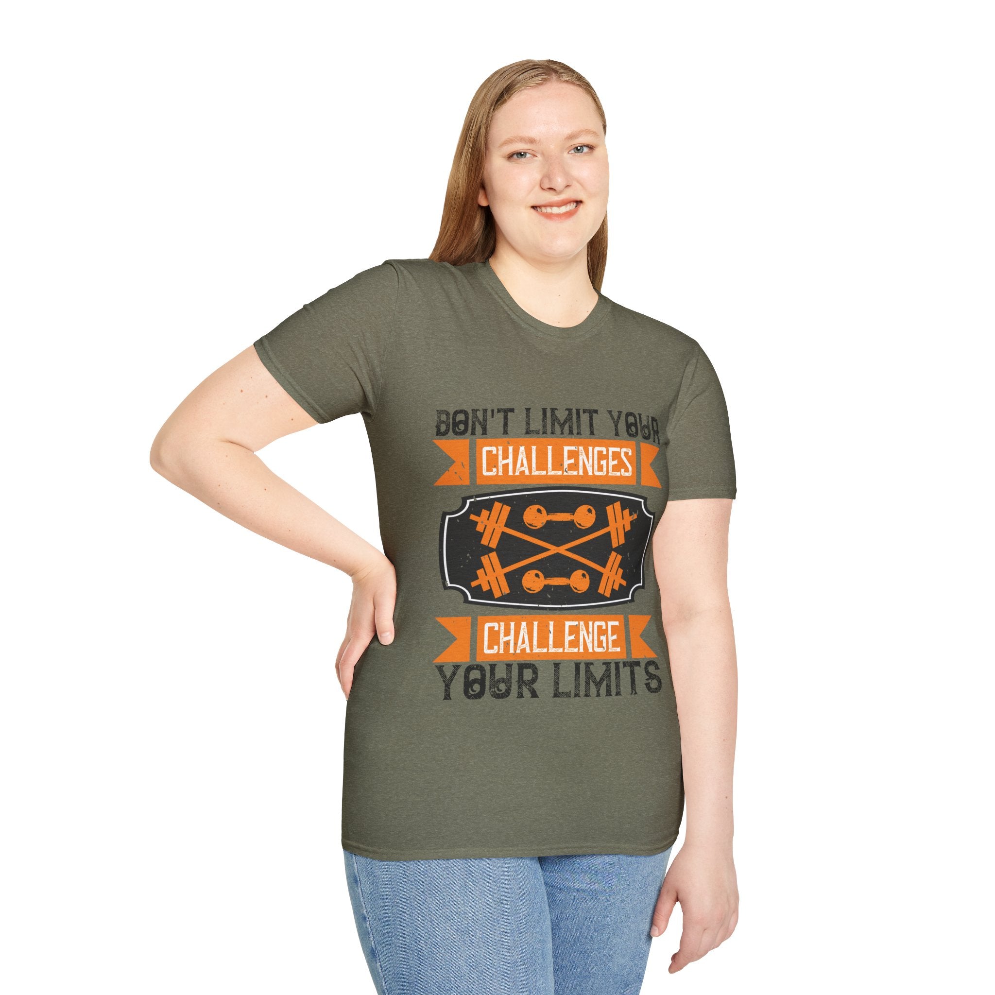 "Don't Limit Your Challenges,Challenge Your Limit" Unisex Soft style T-Shirt