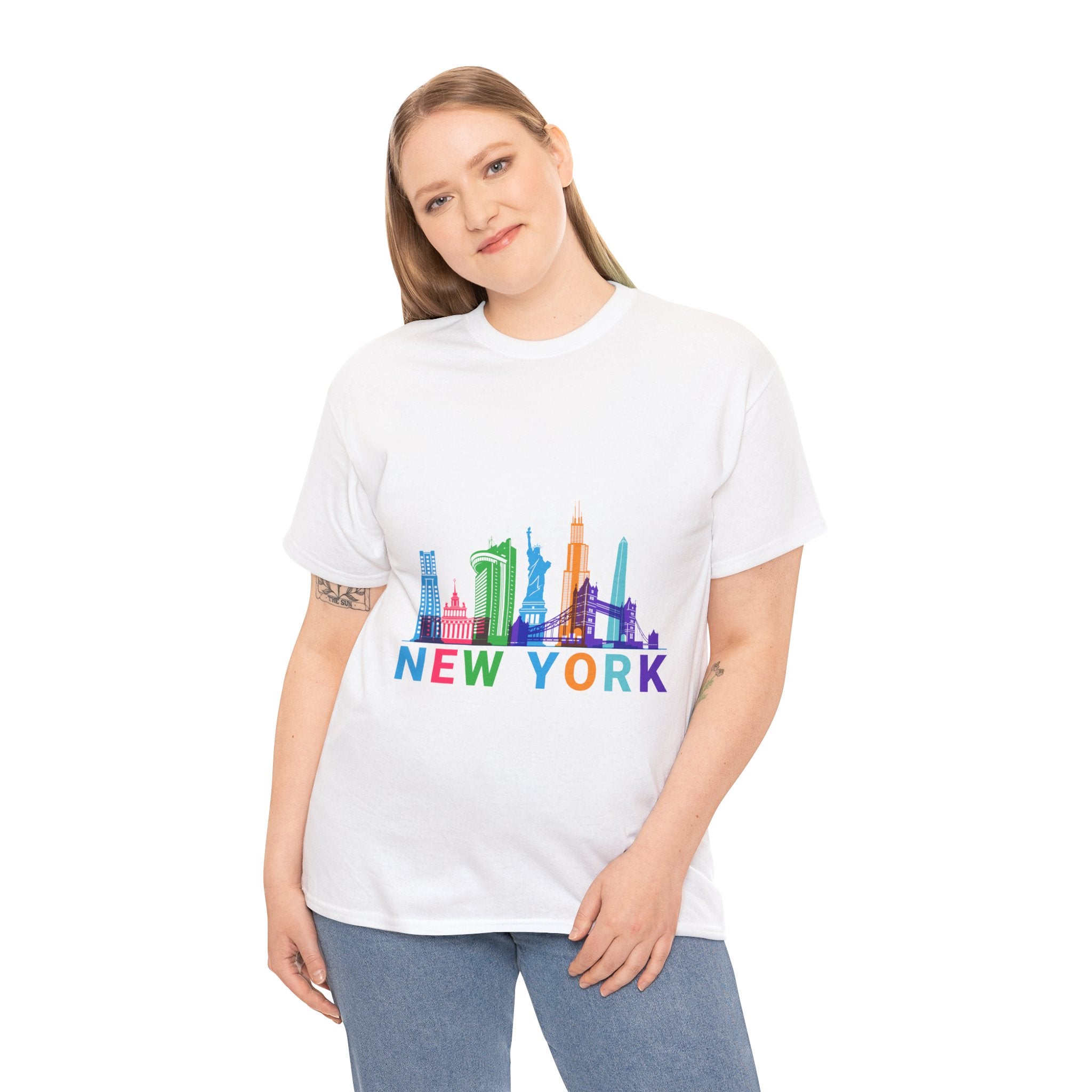 New York Unisex Heavy Cotton Tee