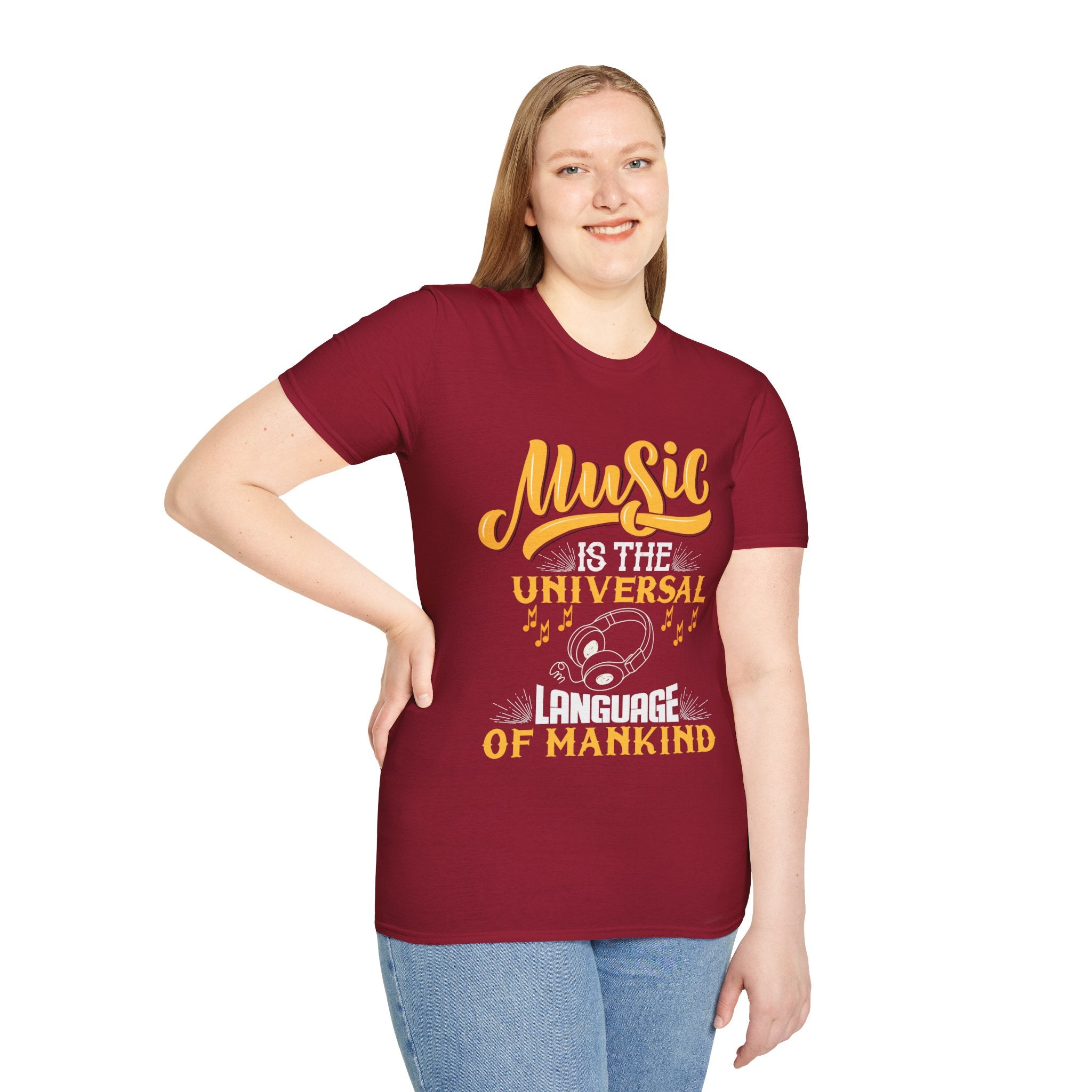 "Music Is The Universal Language Of Mankind" Unisex Soft style T-Shirt