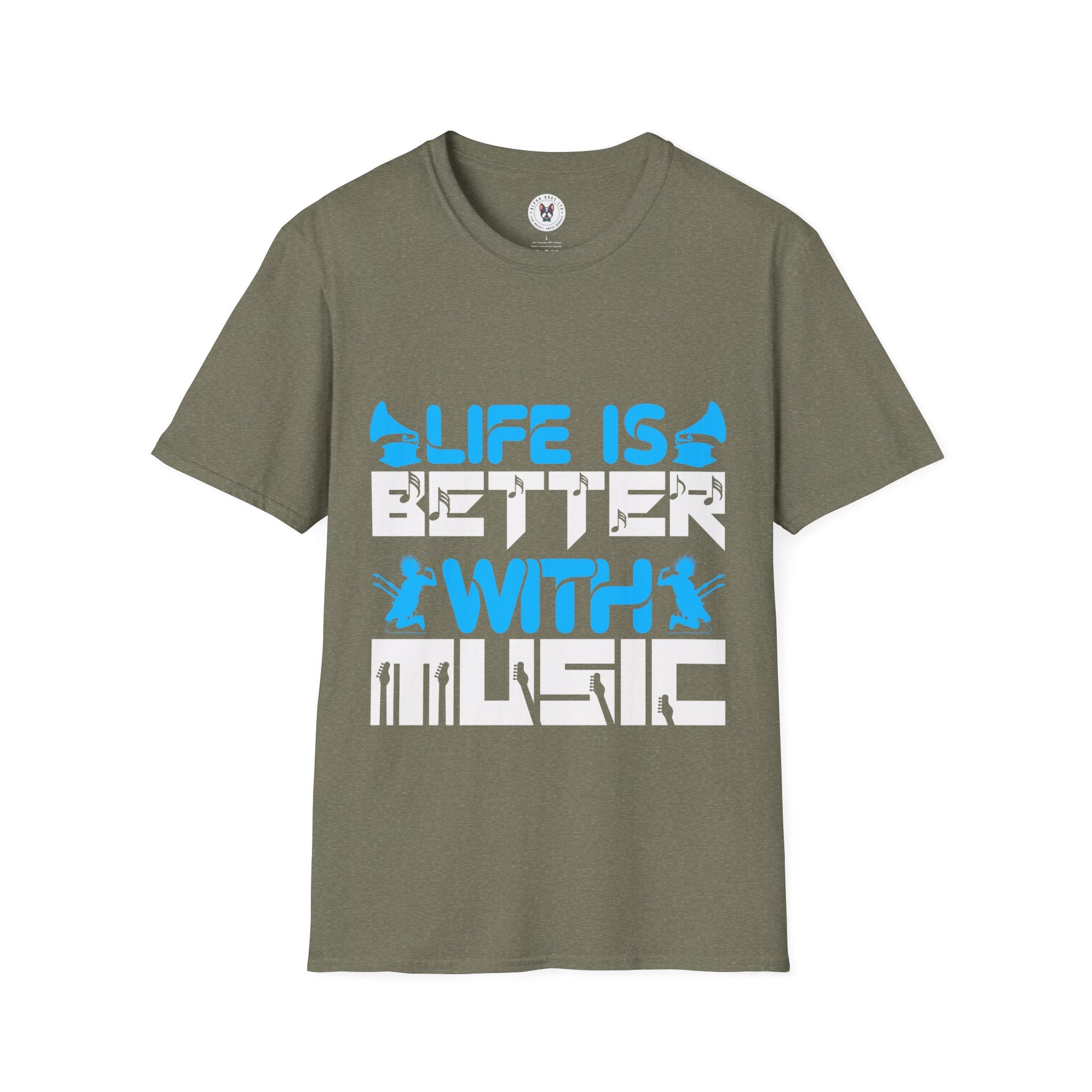 "Life Is Better With Music" Unisex Soft style T-Shirt