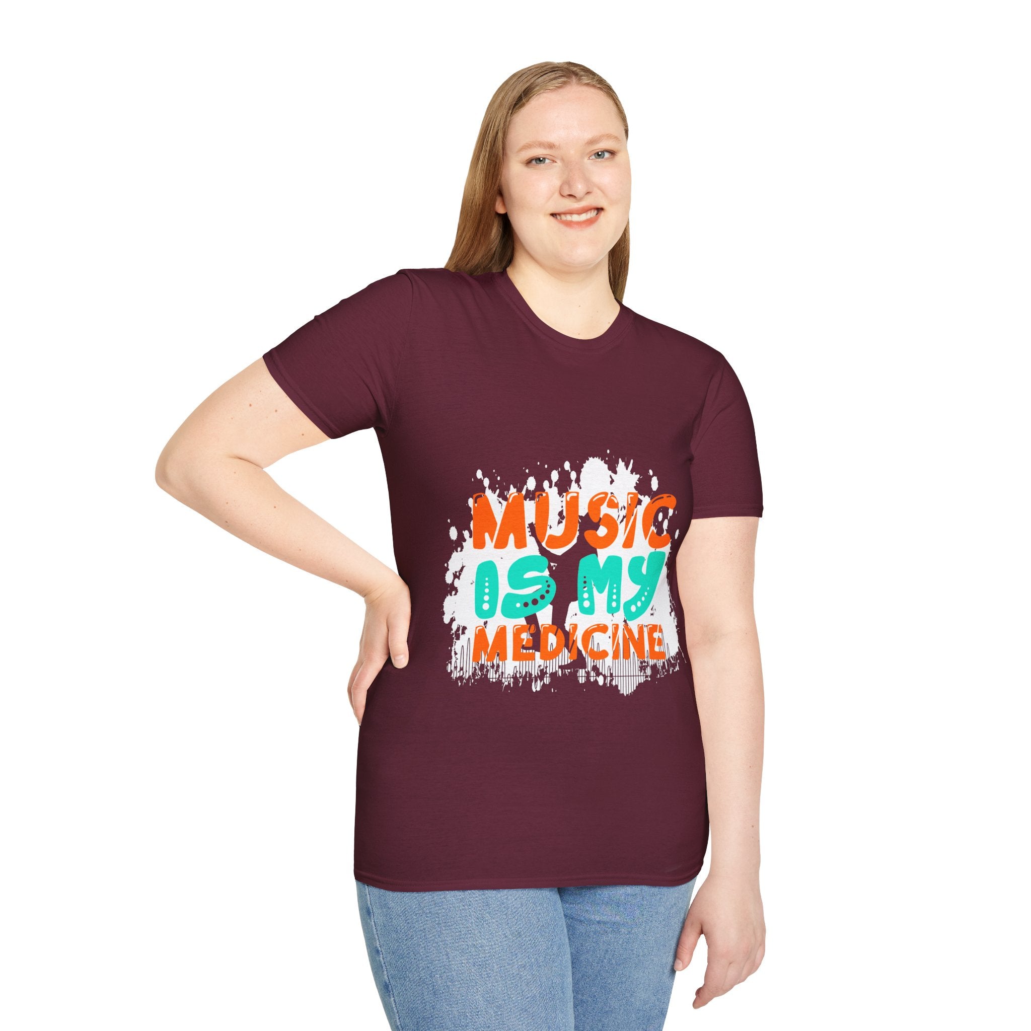 "Music In My Medicine" Unisex Soft style T-Shirt