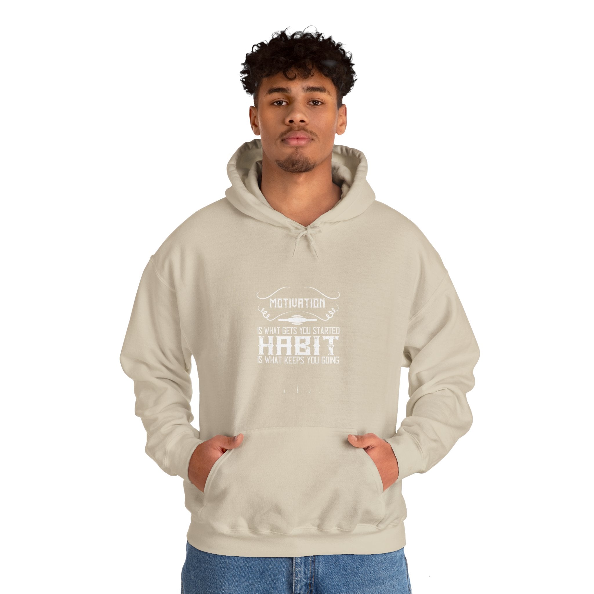 "Habit Is What Keeps You Going" Unisex Heavy Blend™ Hooded Sweatshirt