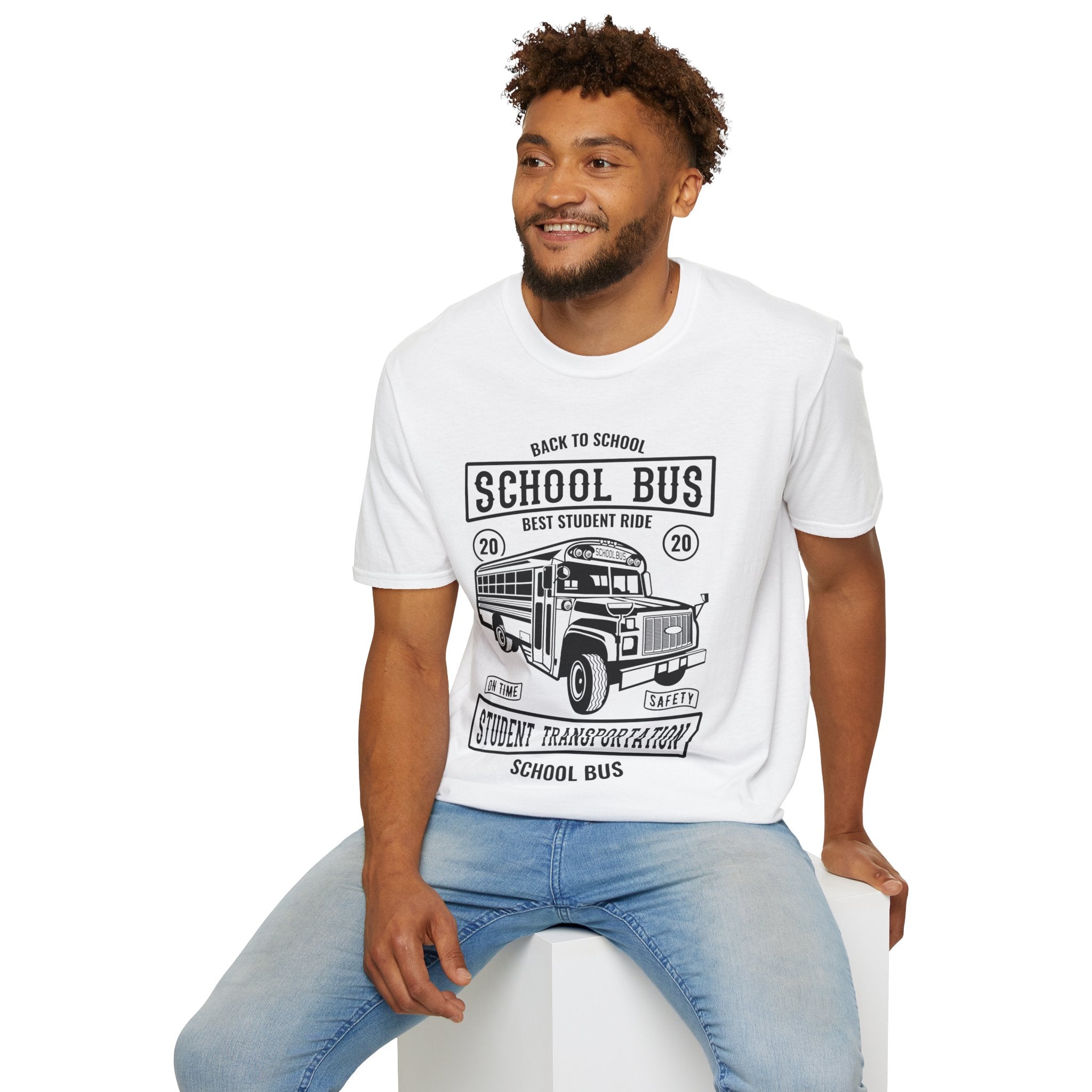 "SCHOOL BUS STUDENT TRANSPORTATION" Unisex Soft style T-Shirt