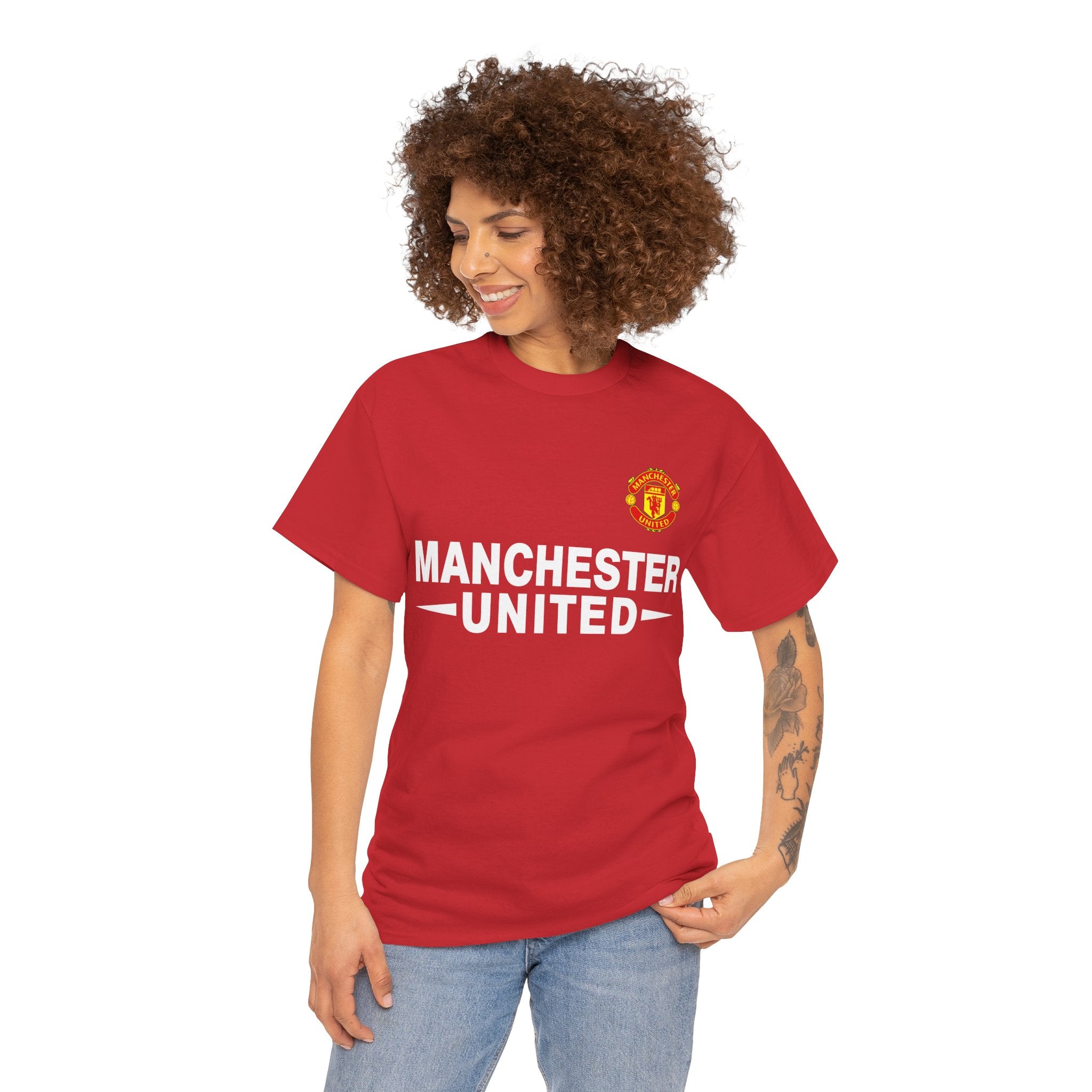 Manchester United Unisex Heavy Cotton Tee