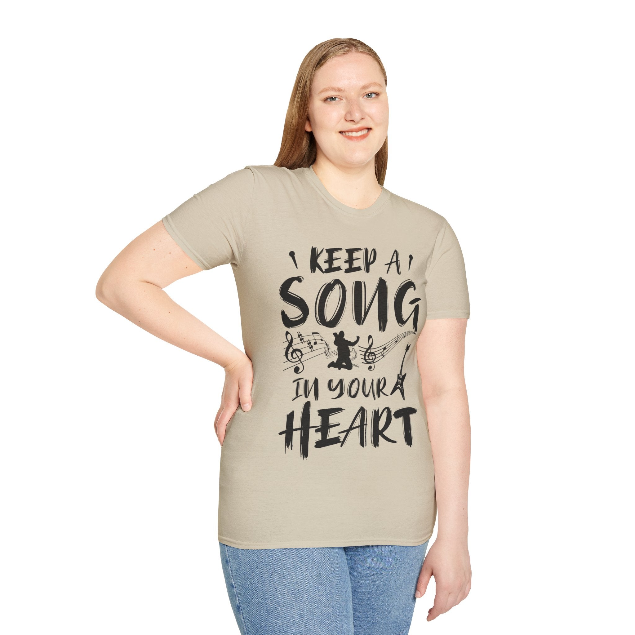 "Keep A Song In Your Heart" Unisex Soft style T-Shirt