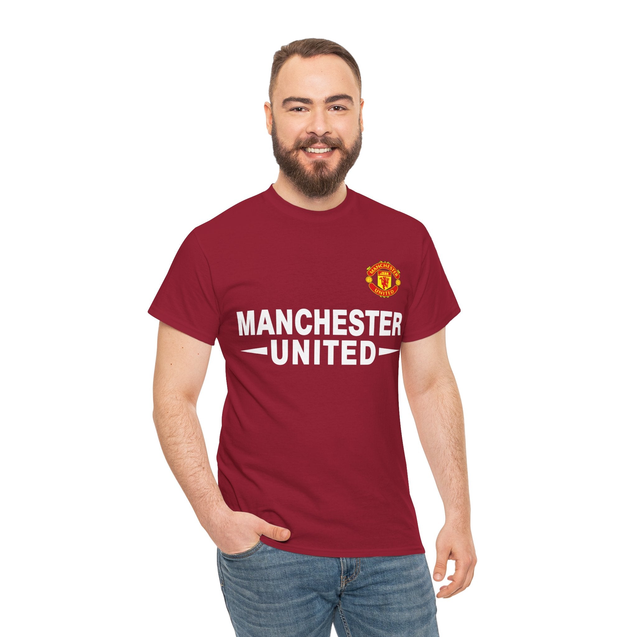 Manchester United Unisex Heavy Cotton Tee