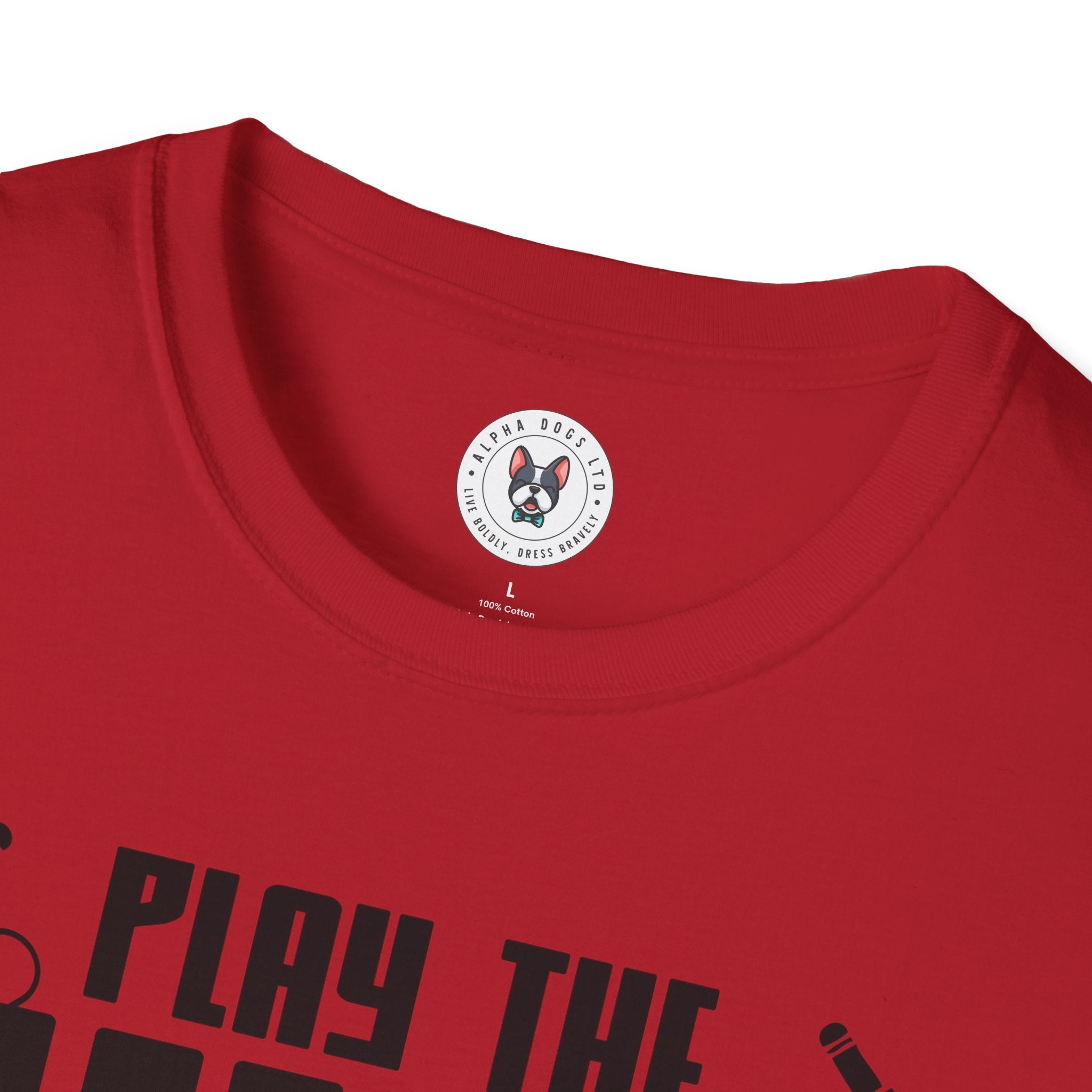 "Play The Music Not The Instrument"  Unisex Soft style T-Shirt