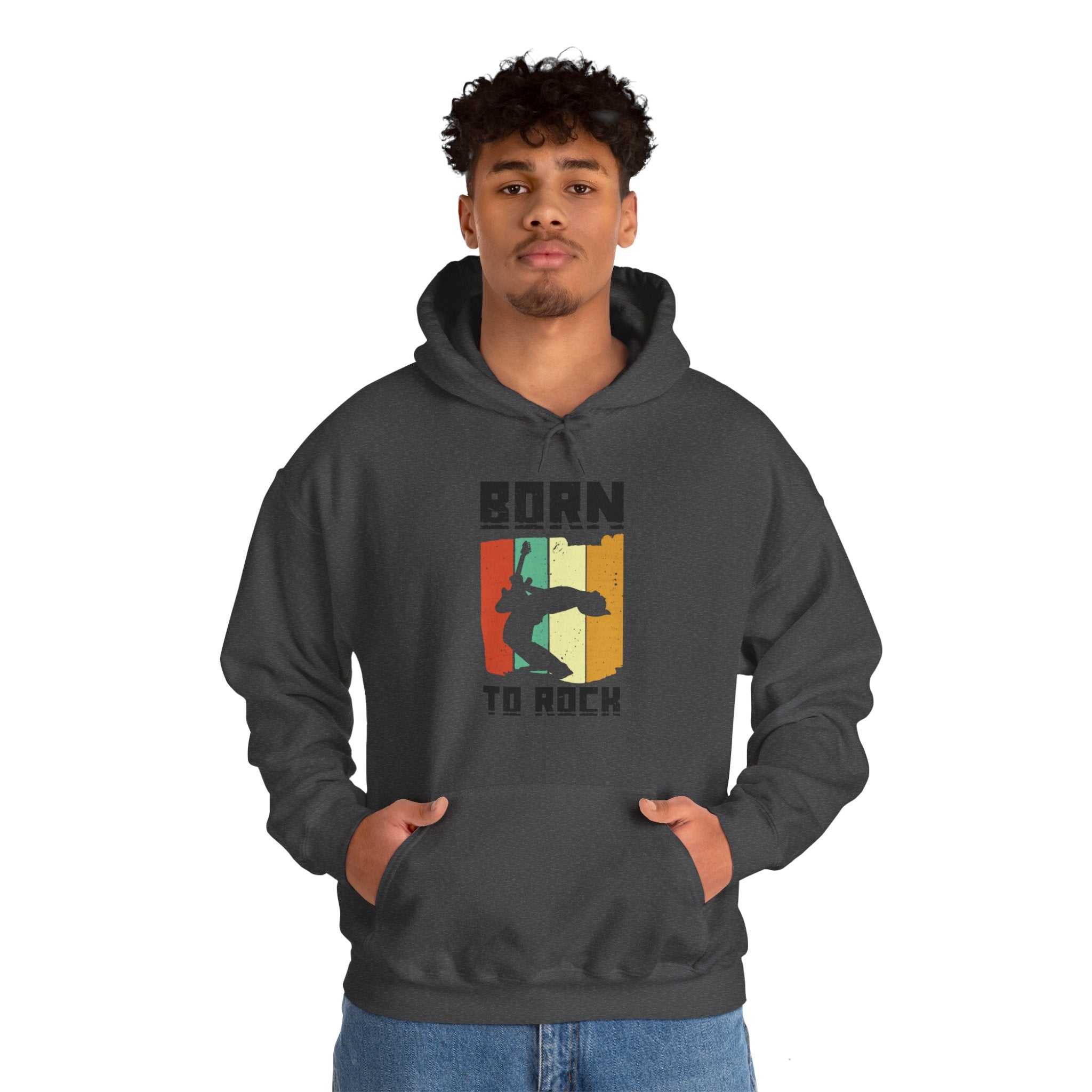 "Born To Rock"  Unisex Heavy Blend™ Hooded Sweatshirt