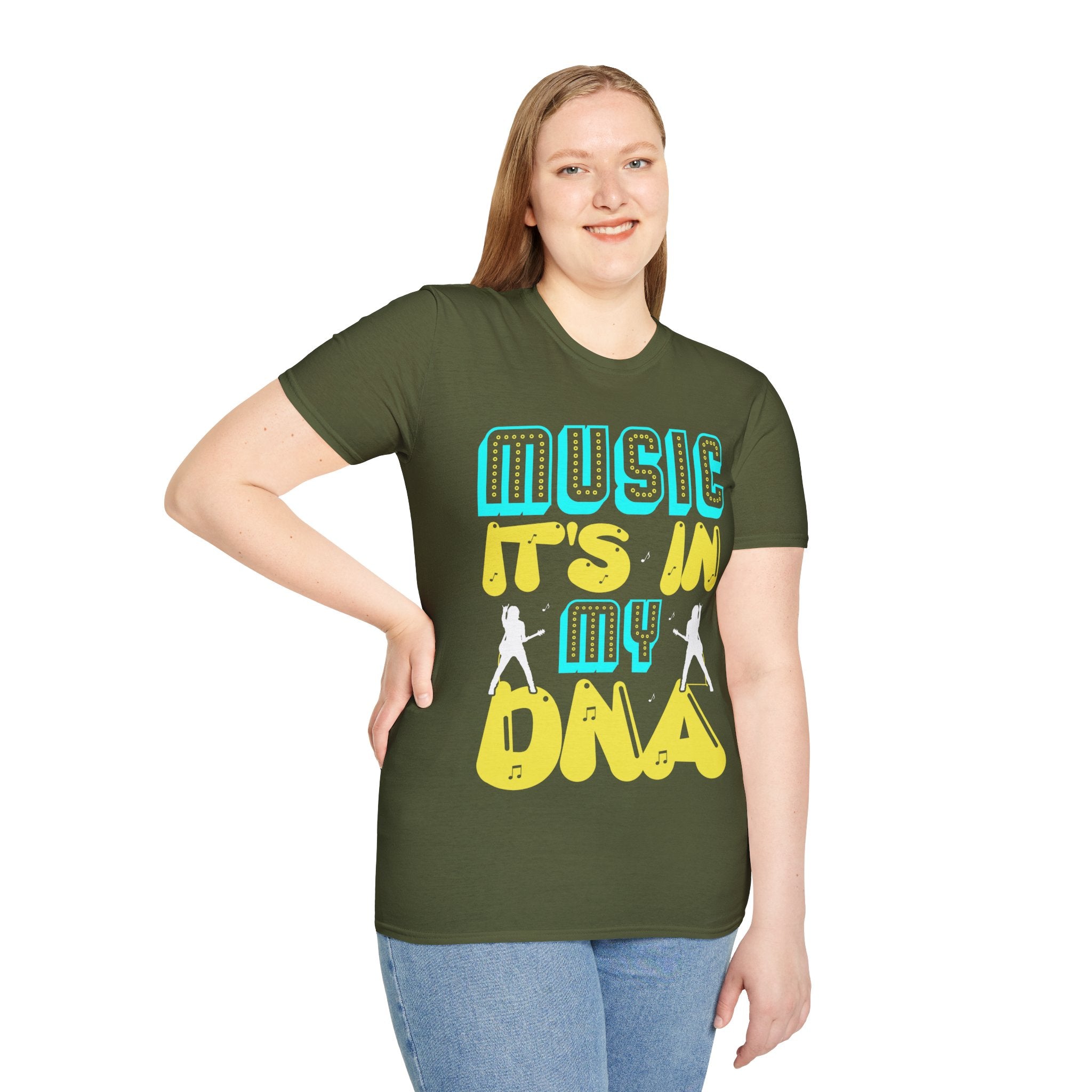 "Music Its In My DNA" Unisex Soft style T-Shirt