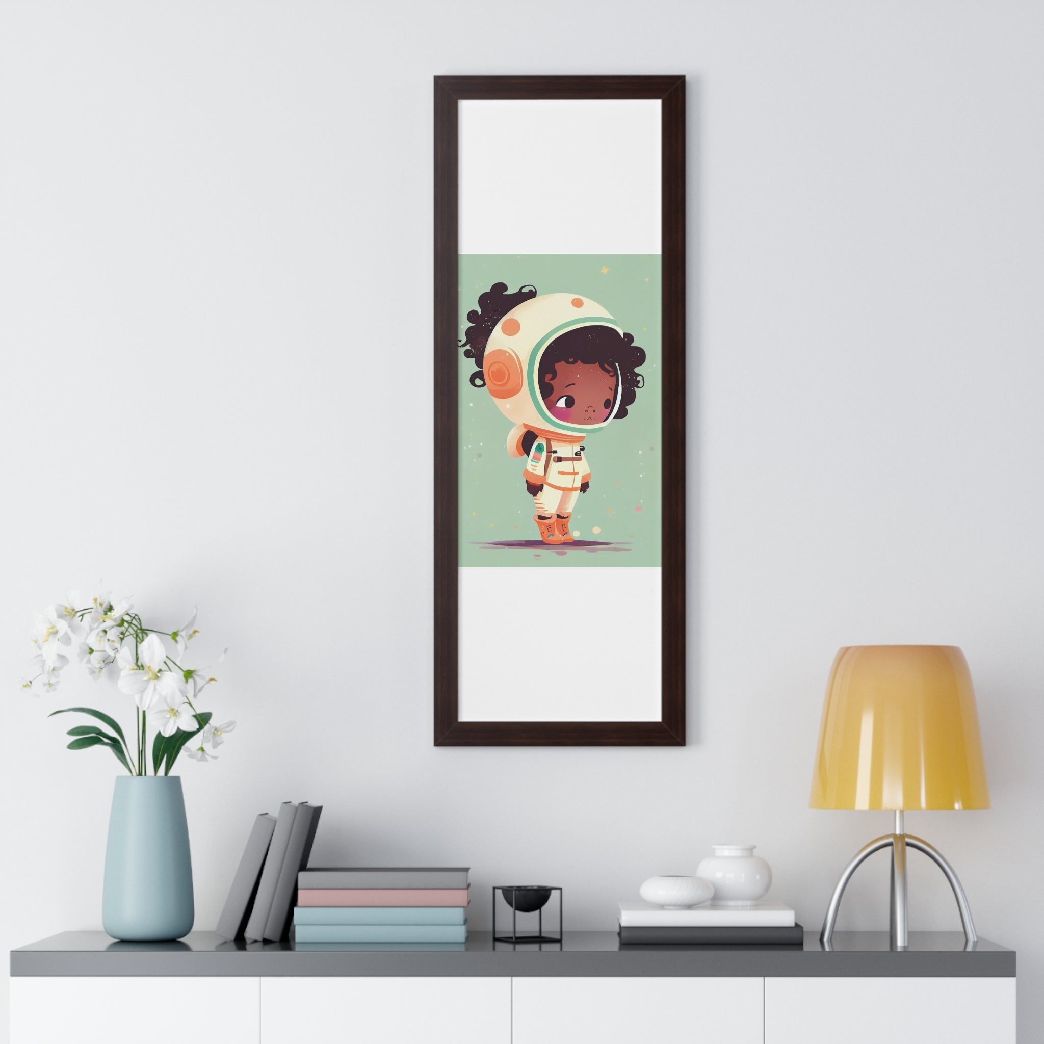 "BG ASTRONAUT" Framed Vertical Poster