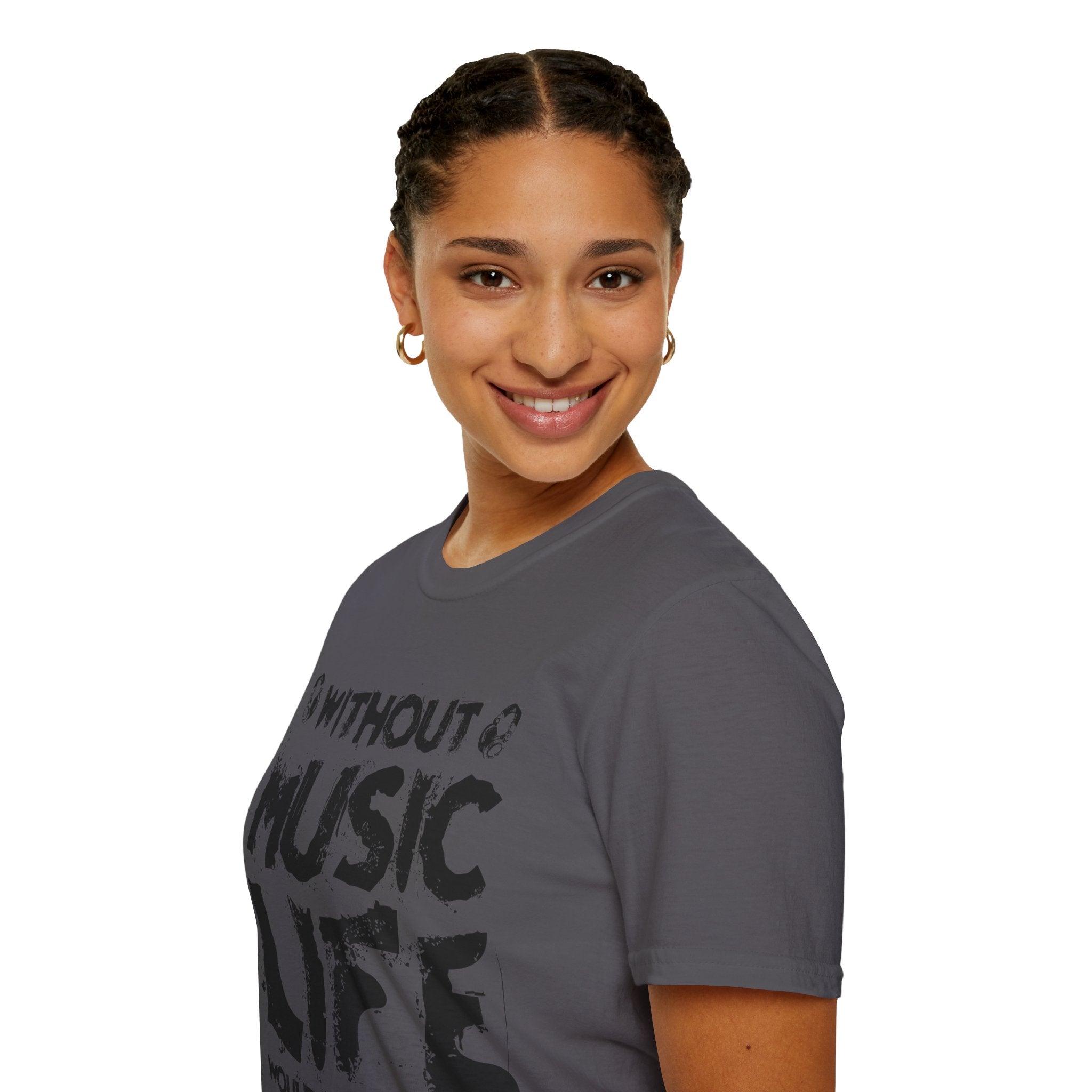 "Without Music Life Would be a Mistake" Unisex Soft style T-Shirt