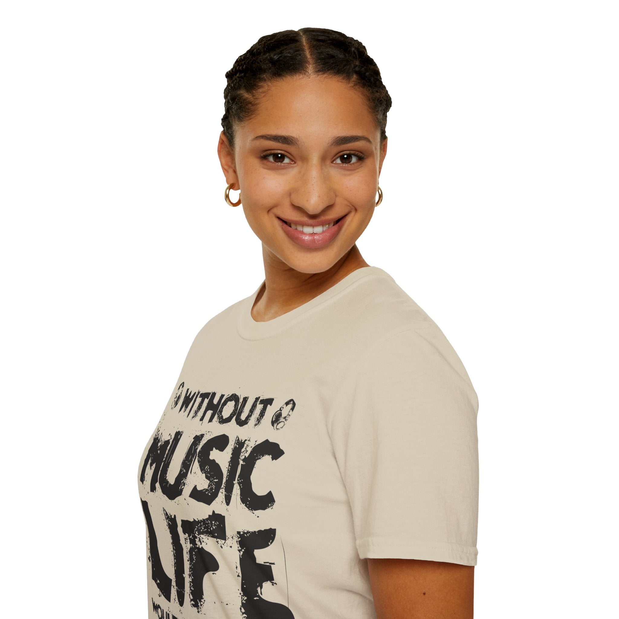 "Without Music Life Would be a Mistake" Unisex Soft style T-Shirt