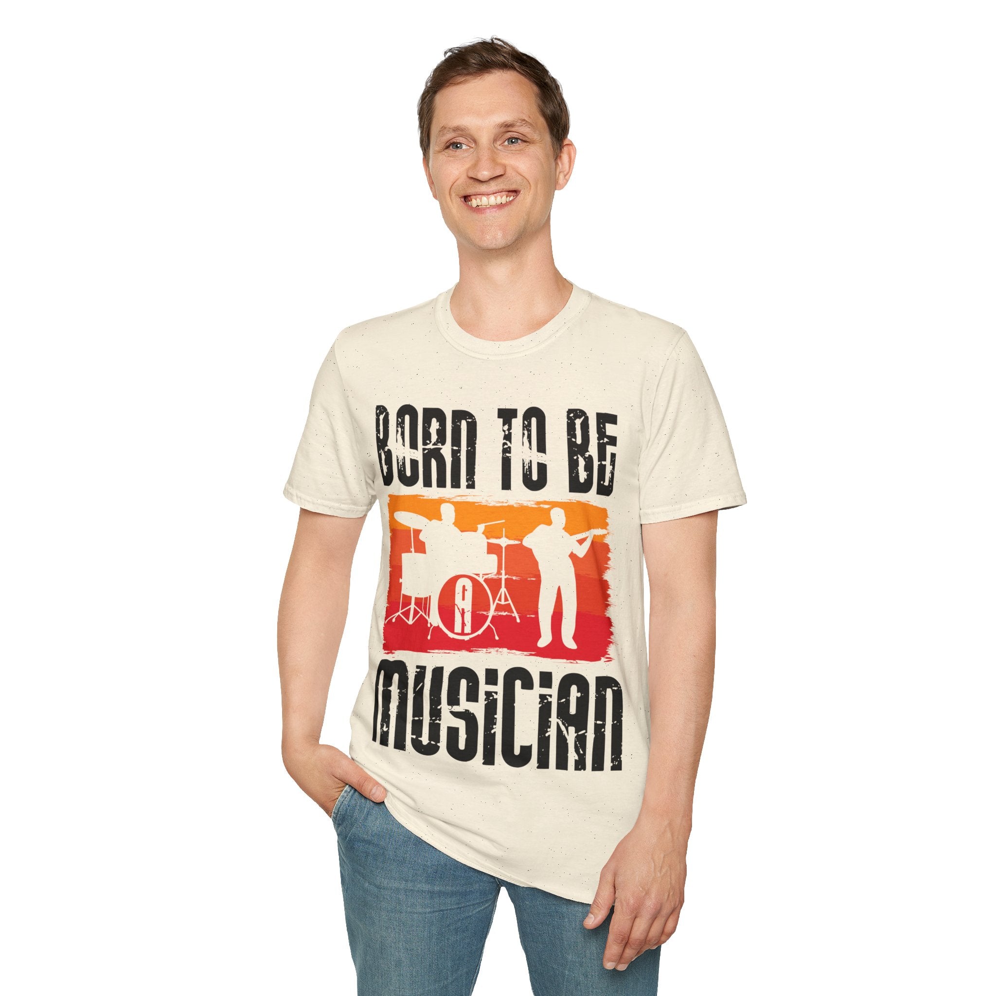 "Born To Be Musician"  Unisex Soft style T-Shirt