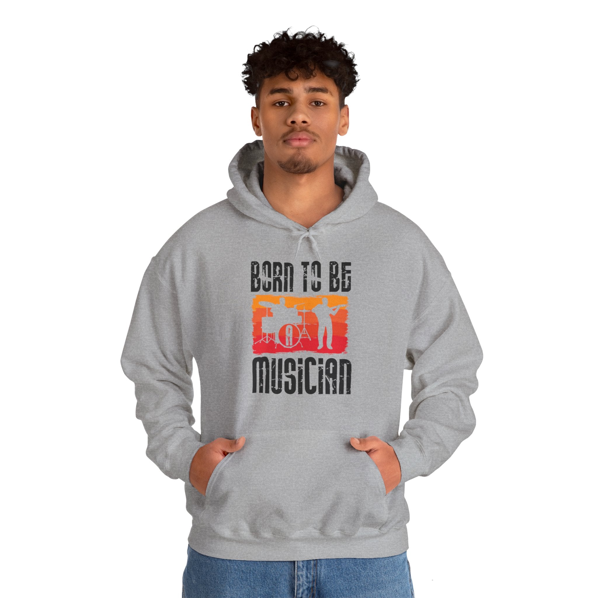 "Born To Be Musician"   Unisex Heavy Blend™ Hooded Sweatshirt