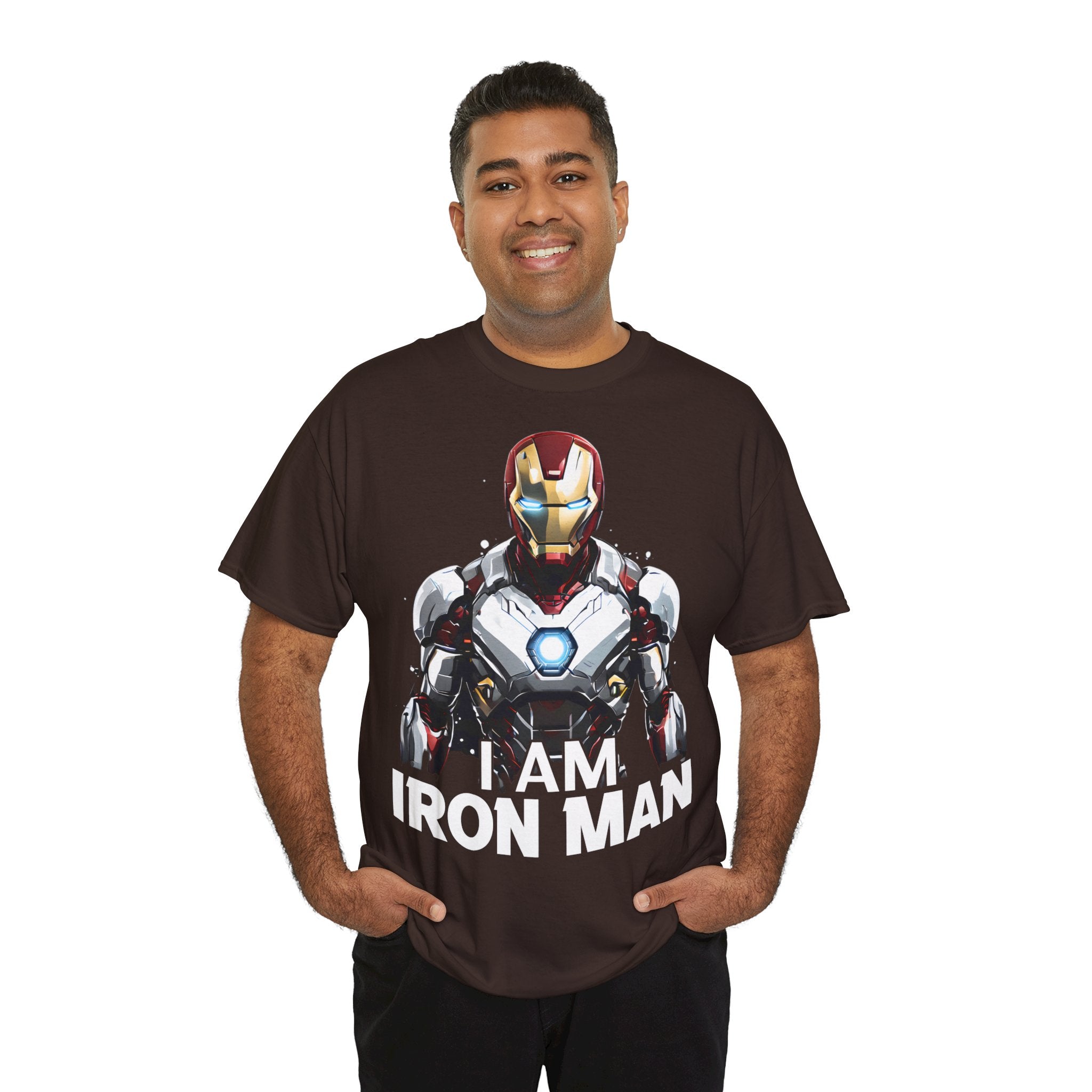 "I AM IRON MAN" Unisex Heavy Cotton Tee