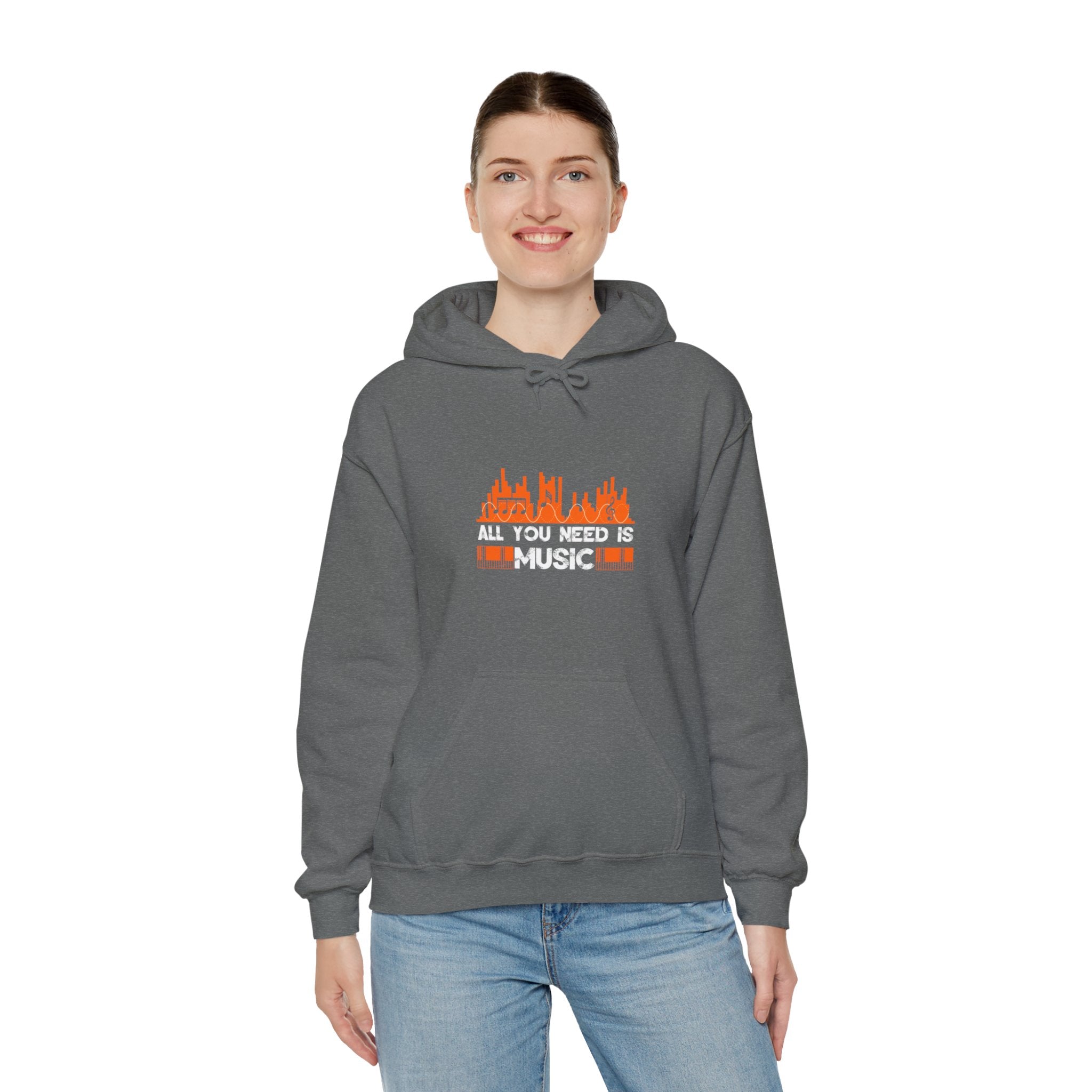 "All You Need Is Music" Unisex Heavy Blend™ Hooded Sweatshirt