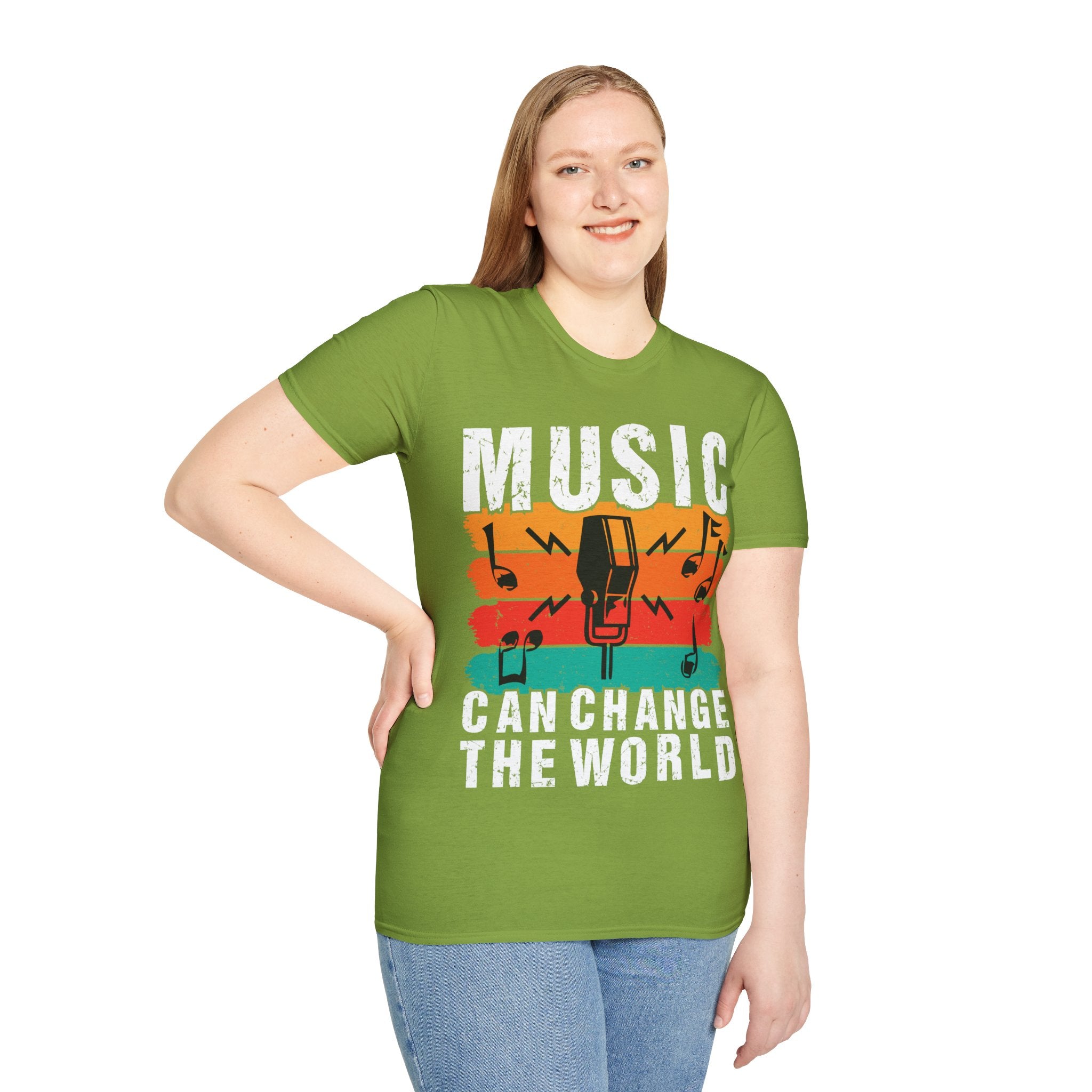 "Music Can Change The World" Unisex Soft style T-Shirt