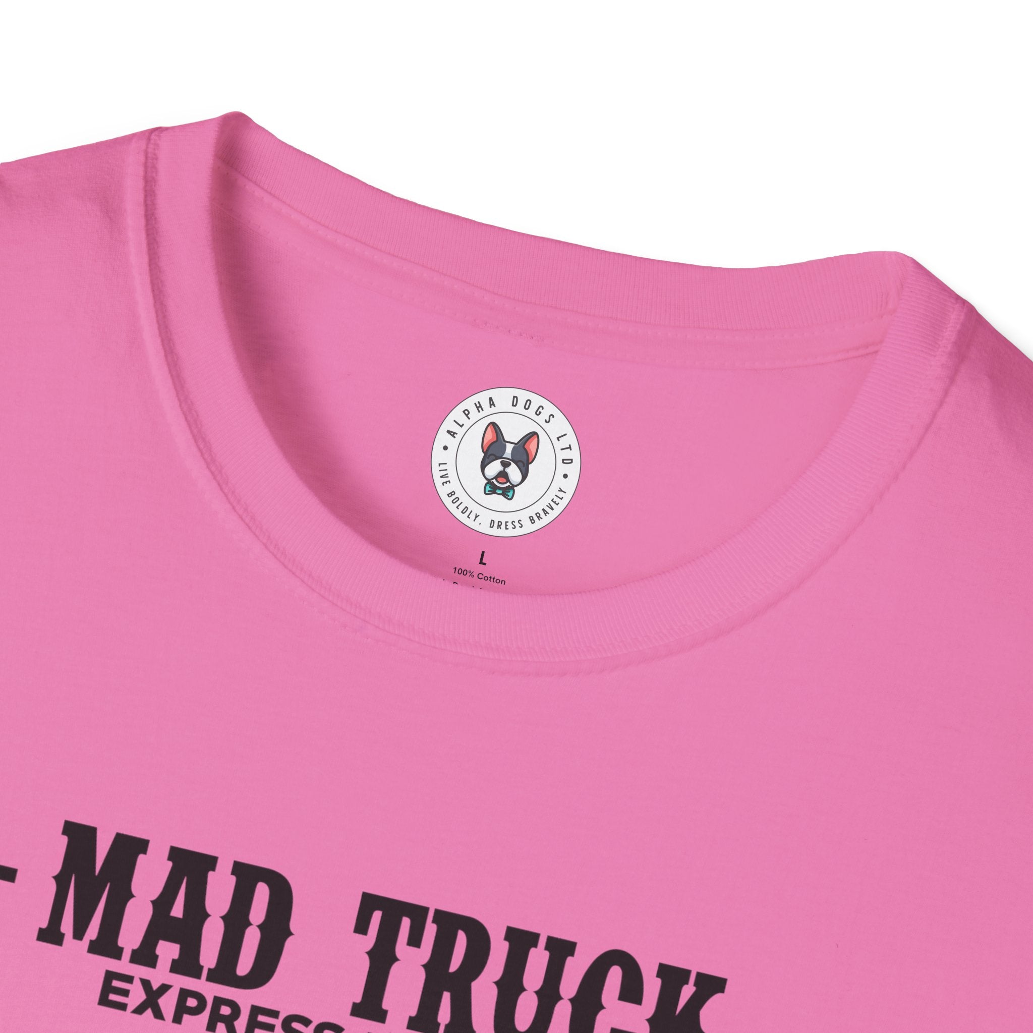 "MAD TRUCK EXPRESS DELIVERY LOGISTIK SERVICE ESTD. 2000" Unisex Soft style T-Shirt