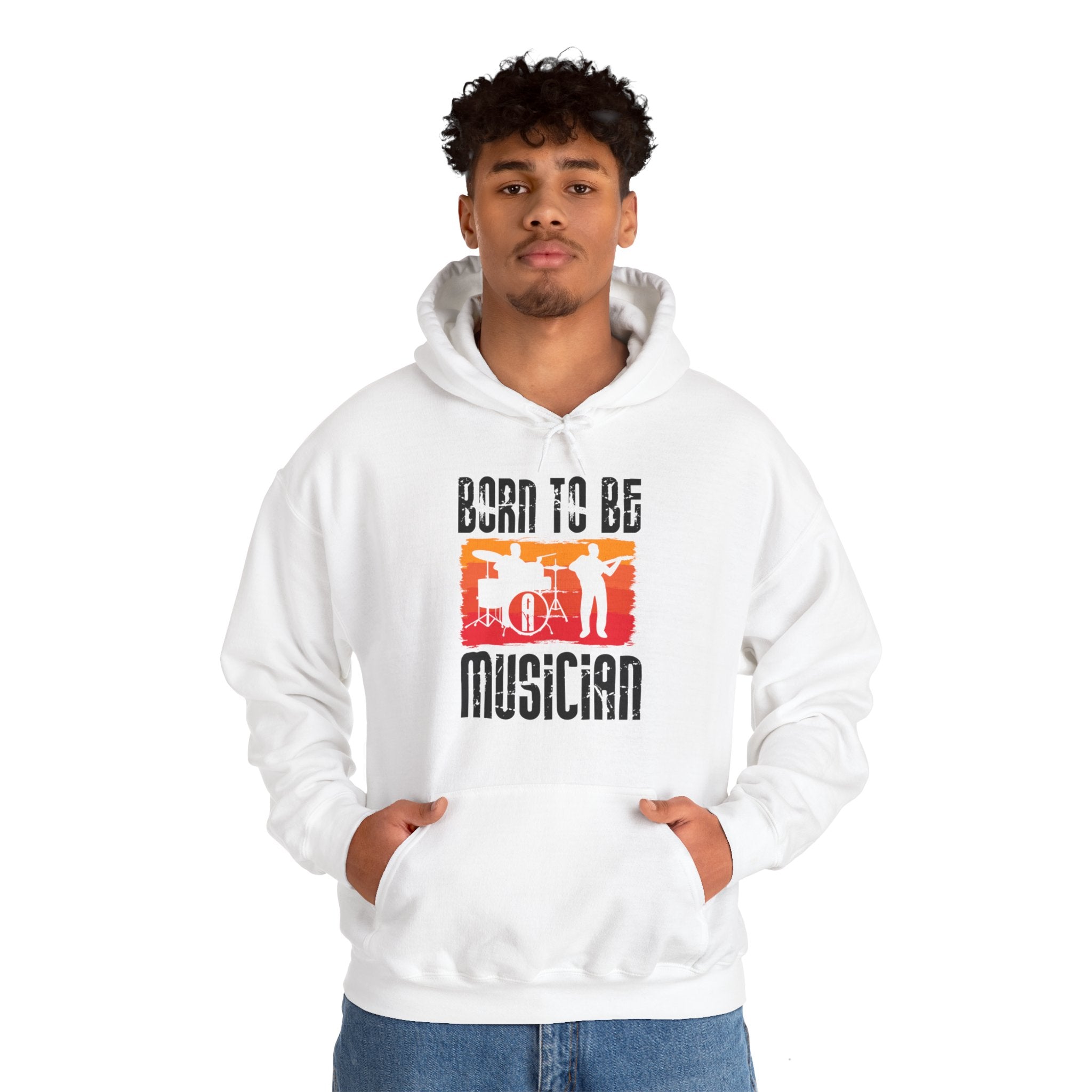 "Born To Be Musician"   Unisex Heavy Blend™ Hooded Sweatshirt