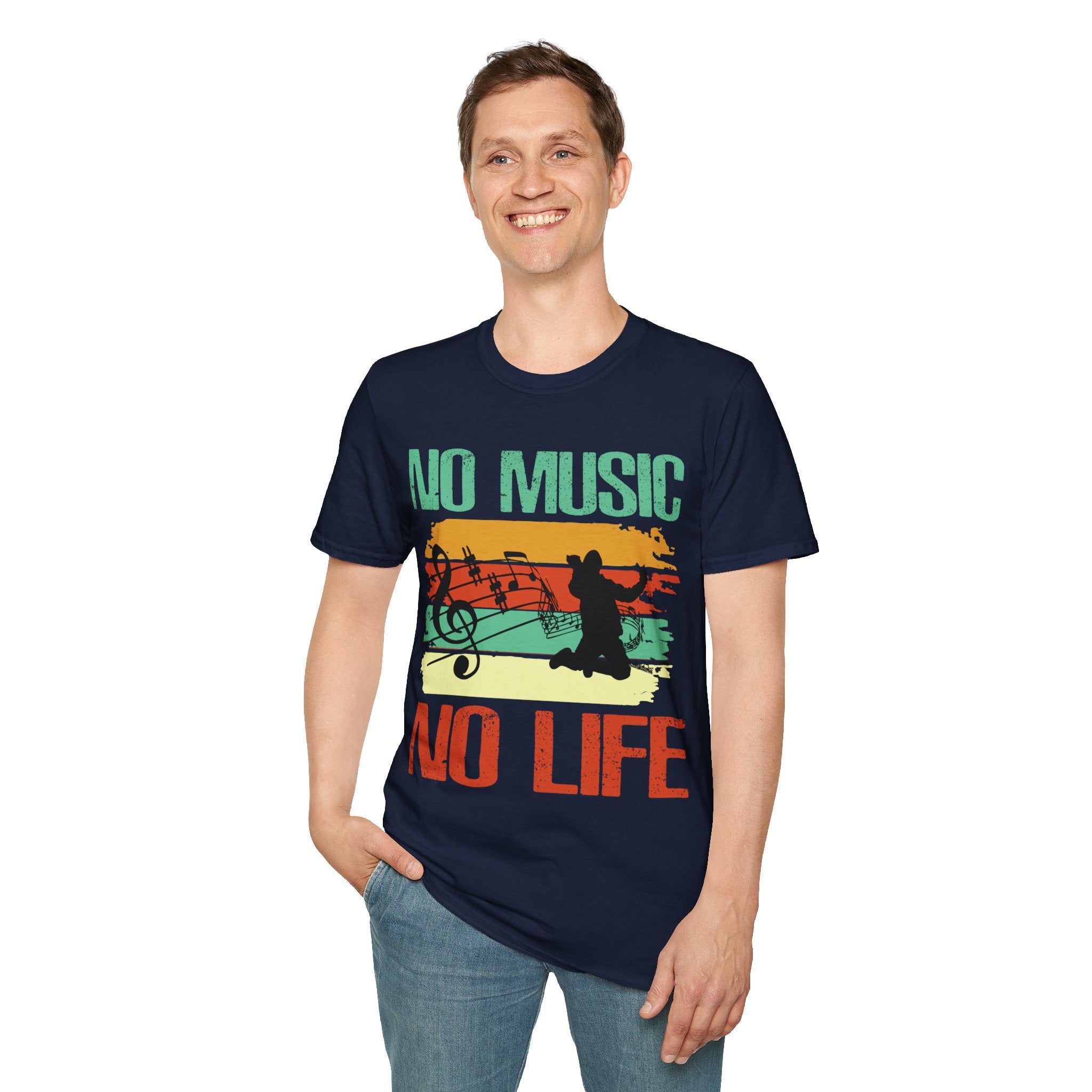 "No Music No Life" Unisex Soft style T-Shirt