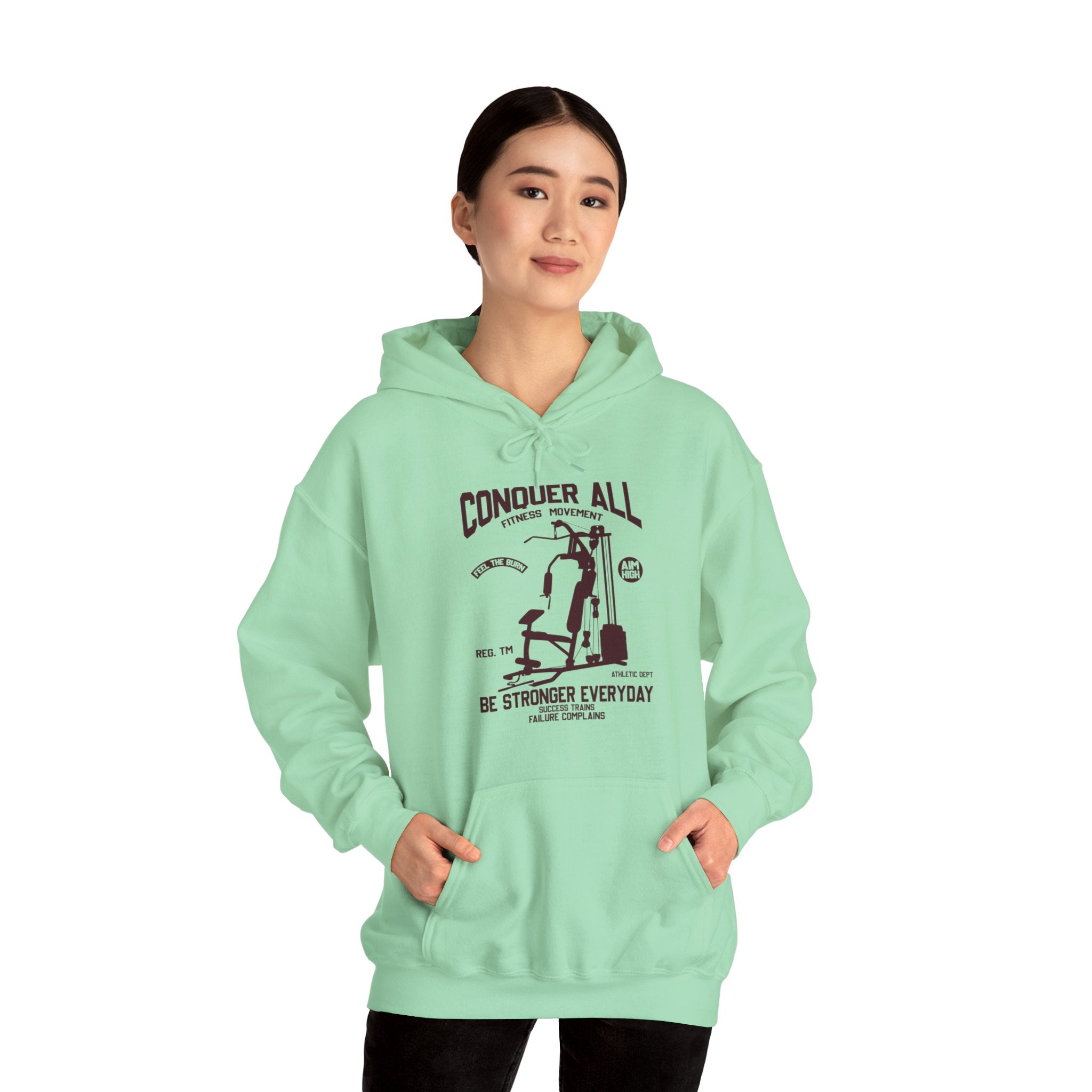 "Conquer All Be Stronger Everyday" Unisex Heavy Blend™ Hooded Sweatshirt