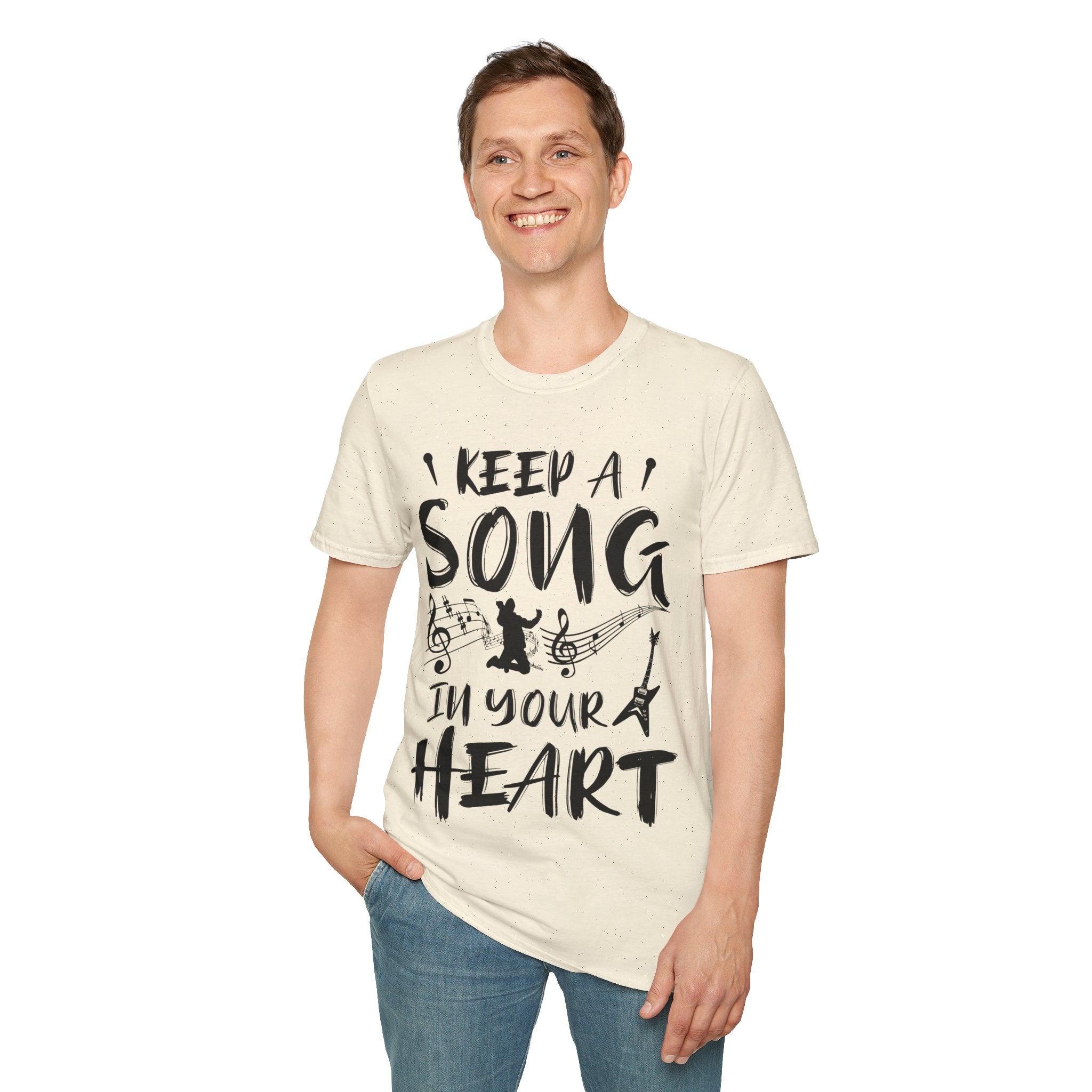 "Keep A Song In Your Heart" Unisex Soft style T-Shirt