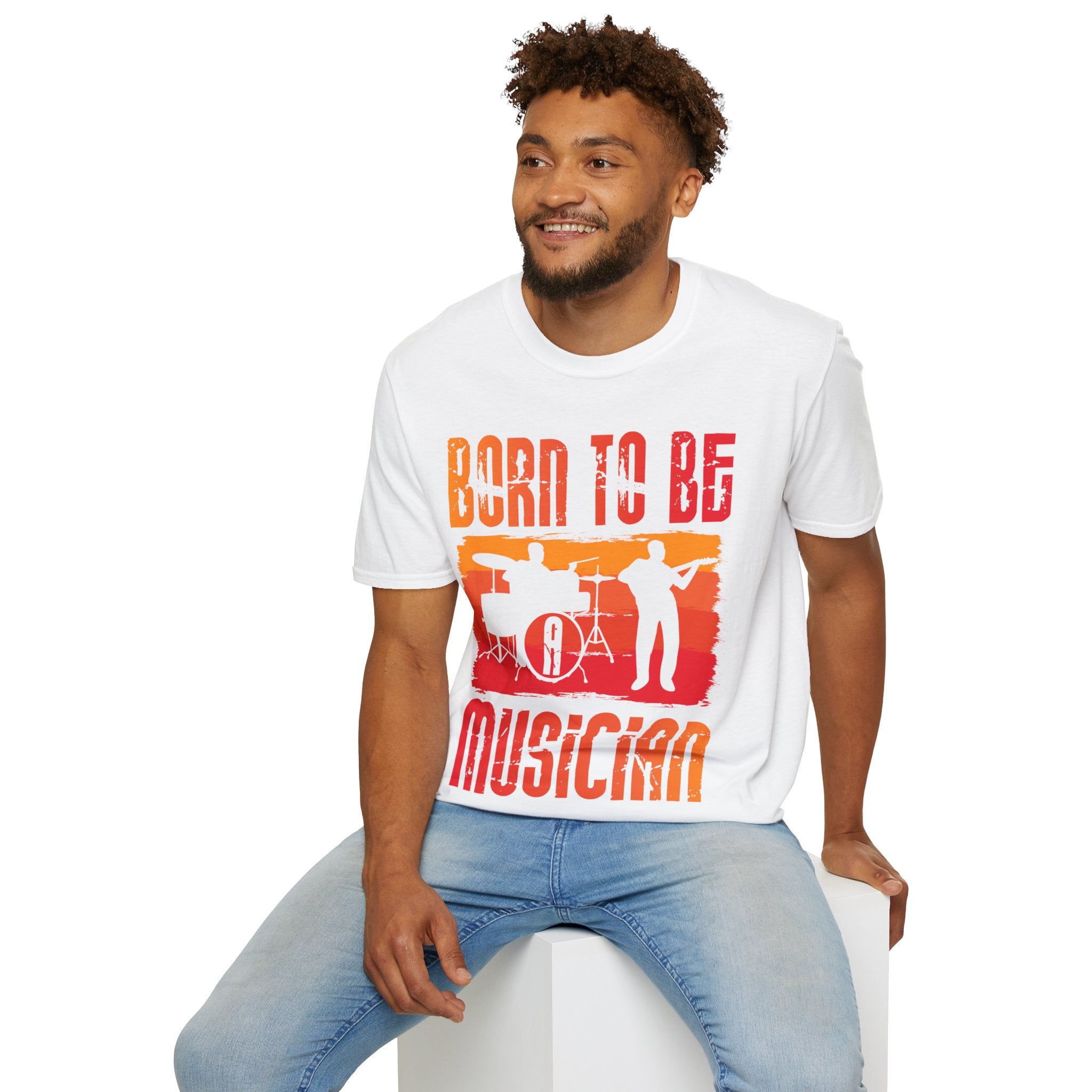 "Born To Be Musician" Unisex Soft style T-Shirt