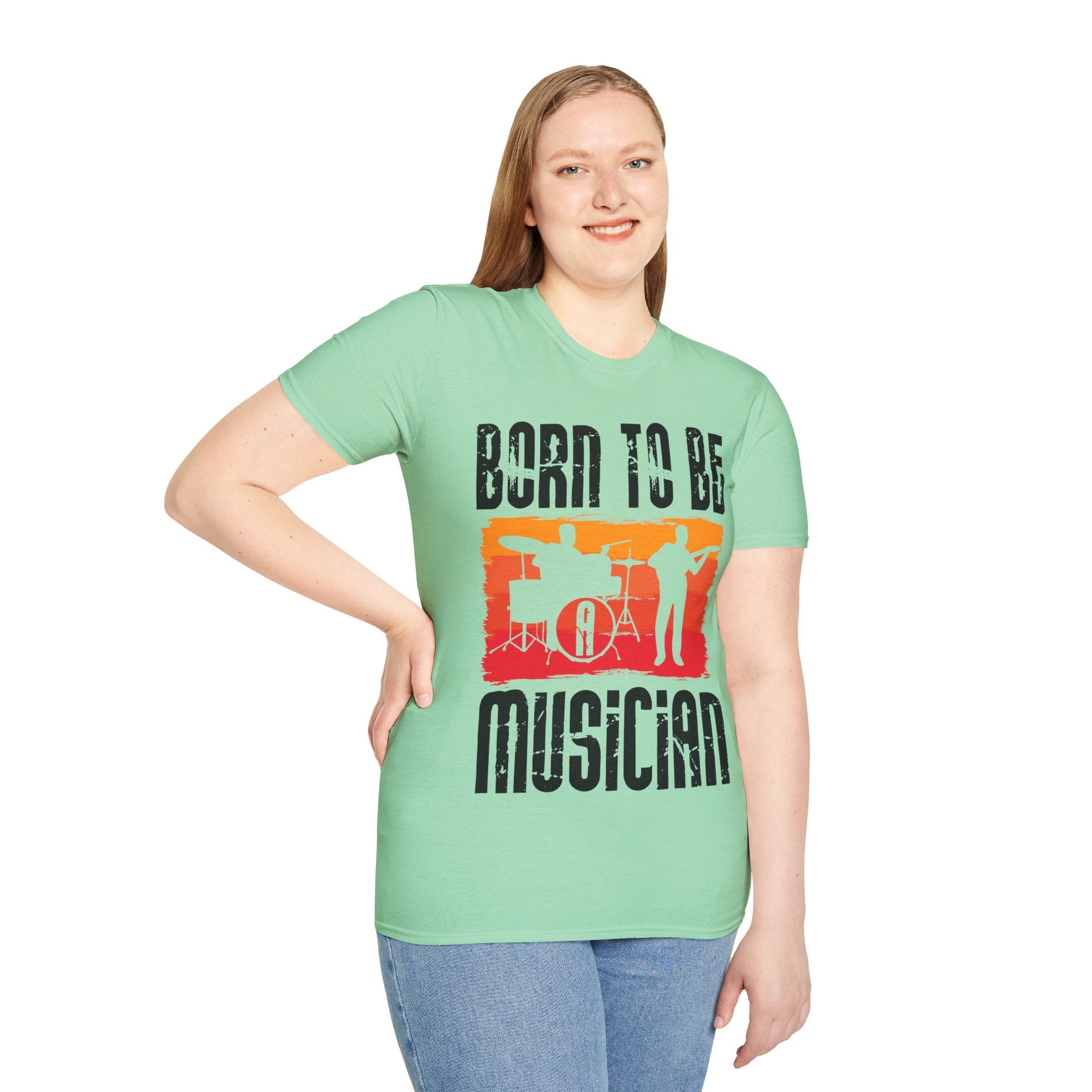 "Born To Be Musician"  Unisex Soft style T-Shirt