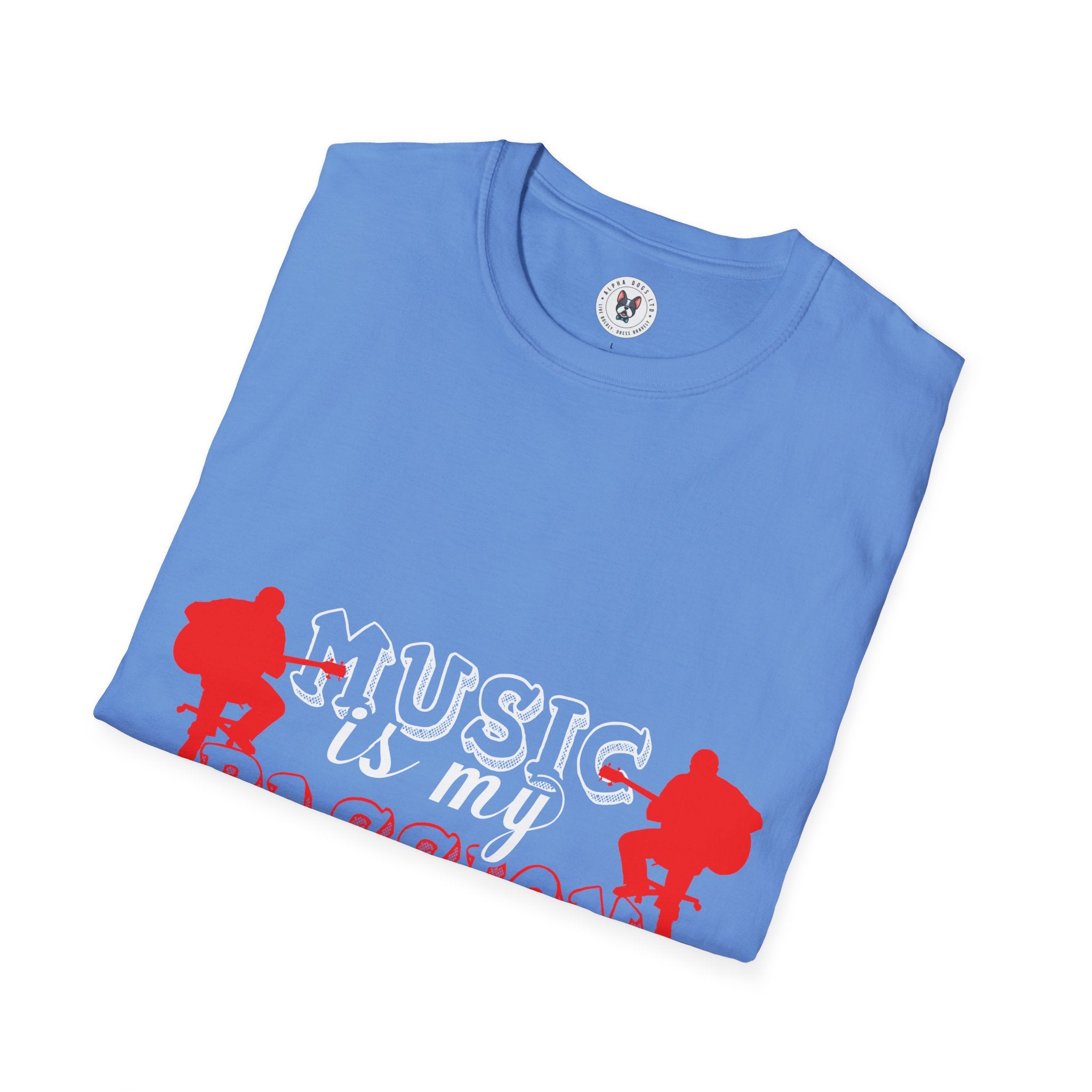 "Music Is My Passion And You" Unisex Soft style T-Shirt