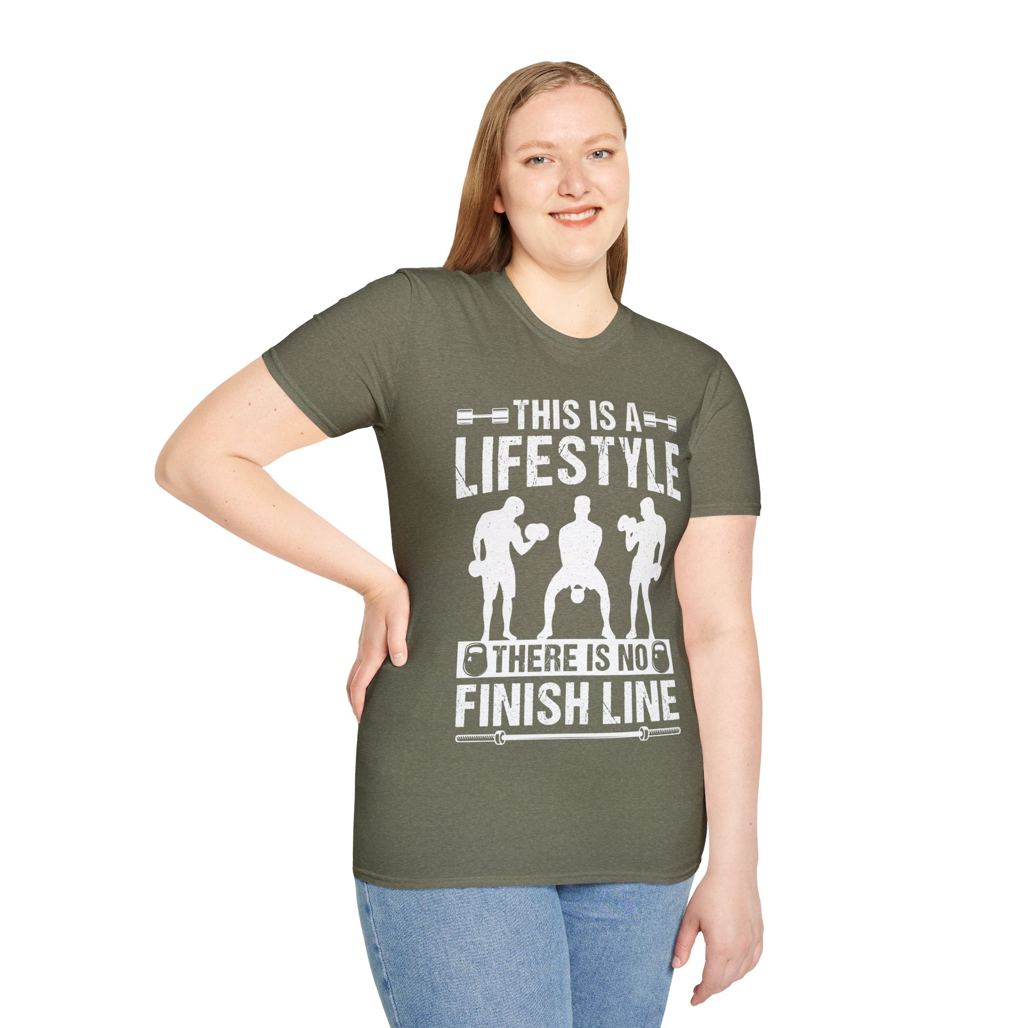 "This Is A Life Style There Is No Finish Line" Unisex Soft style T-Shirt