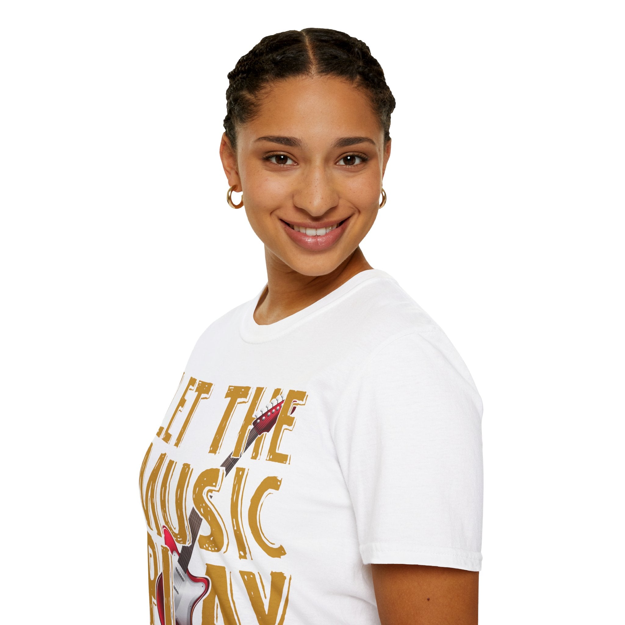 "Let The Music Play" Unisex Soft style T-Shirt