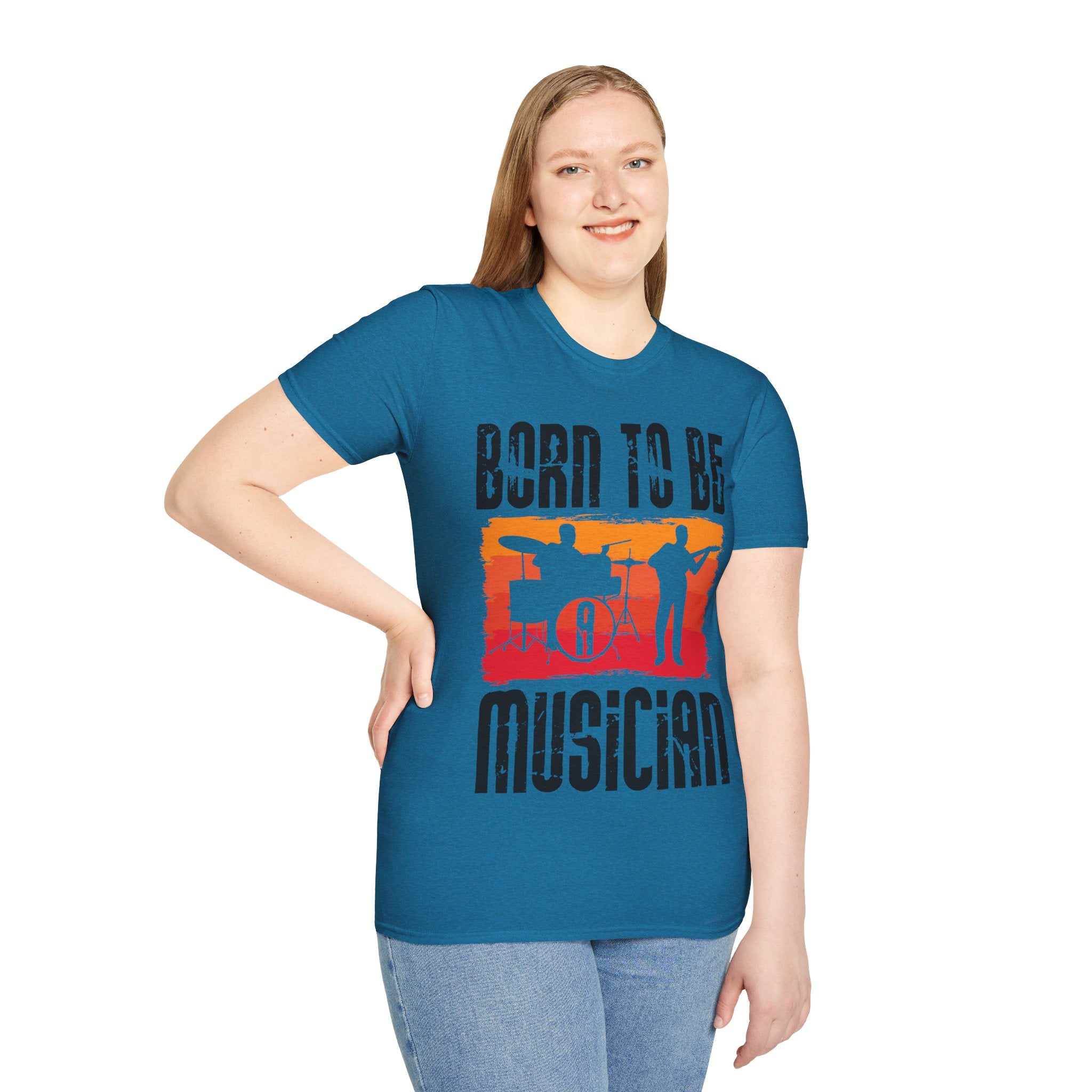 "Born To Be Musician"  Unisex Soft style T-Shirt