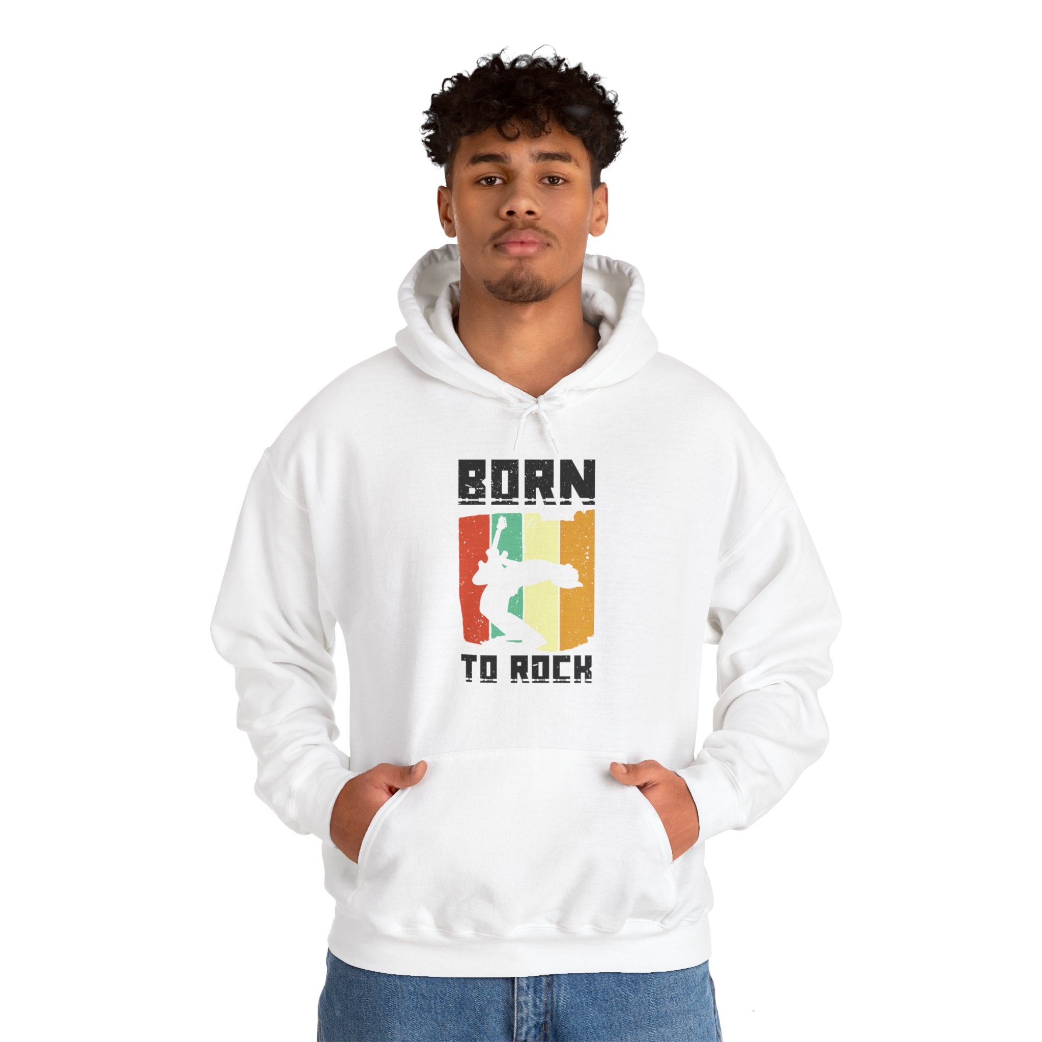 "Born To Rock"  Unisex Heavy Blend™ Hooded Sweatshirt