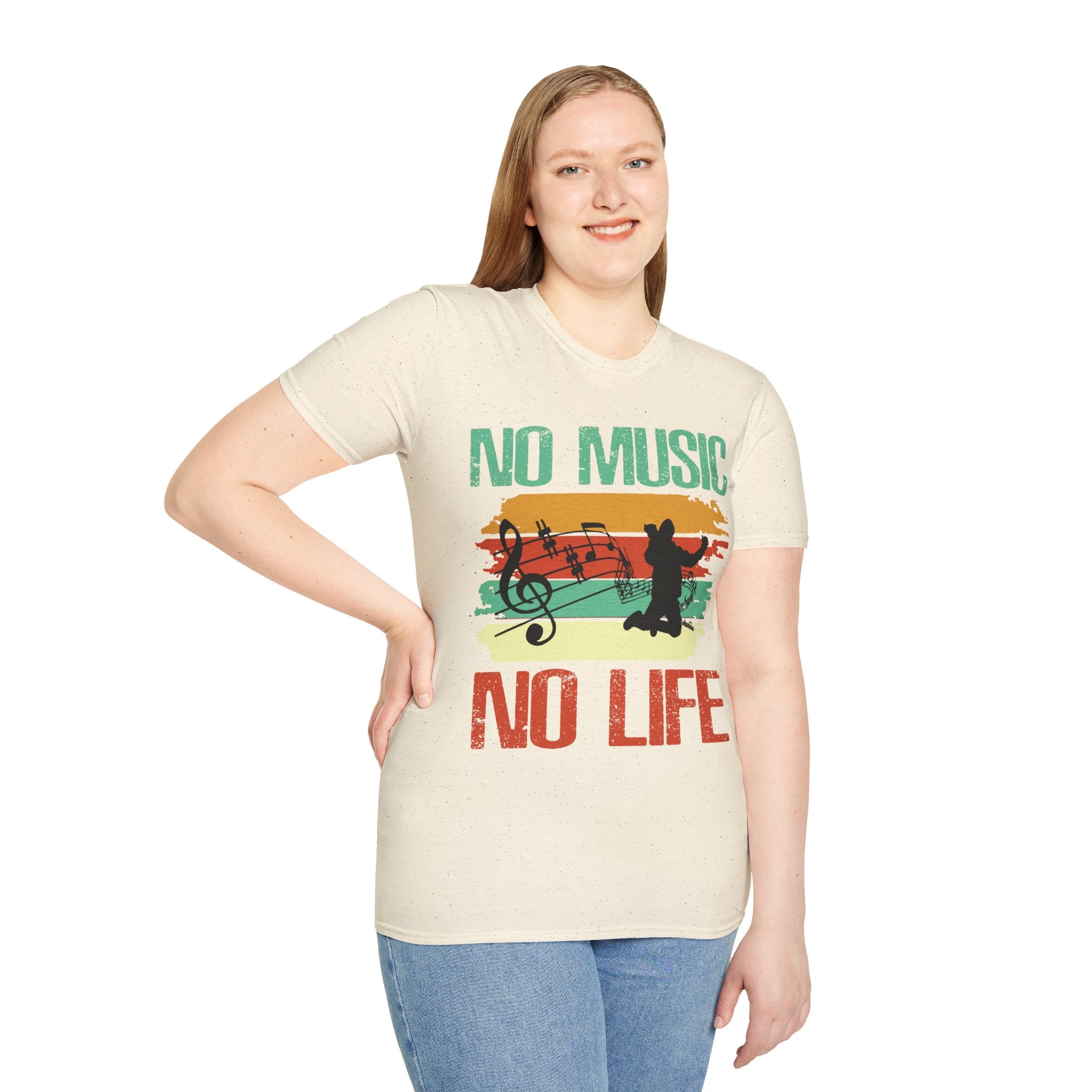 "No Music No Life" Unisex Soft style T-Shirt