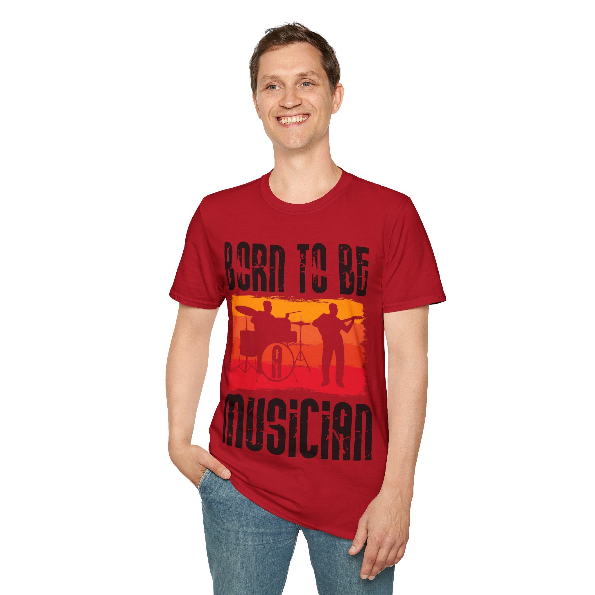 "Born To Be Musician"  Unisex Soft style T-Shirt