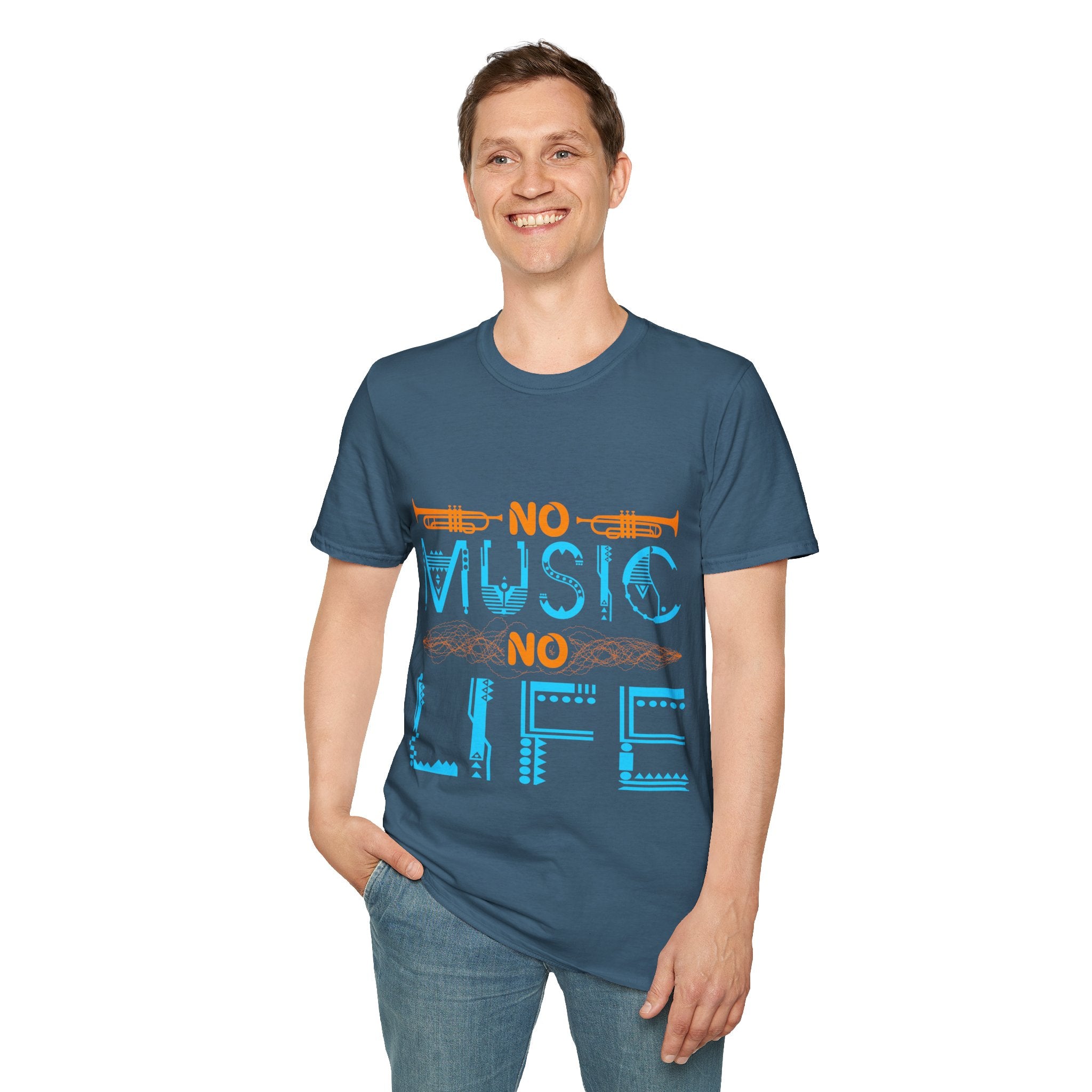 "No Music No Life" Unisex Soft style T-Shirt