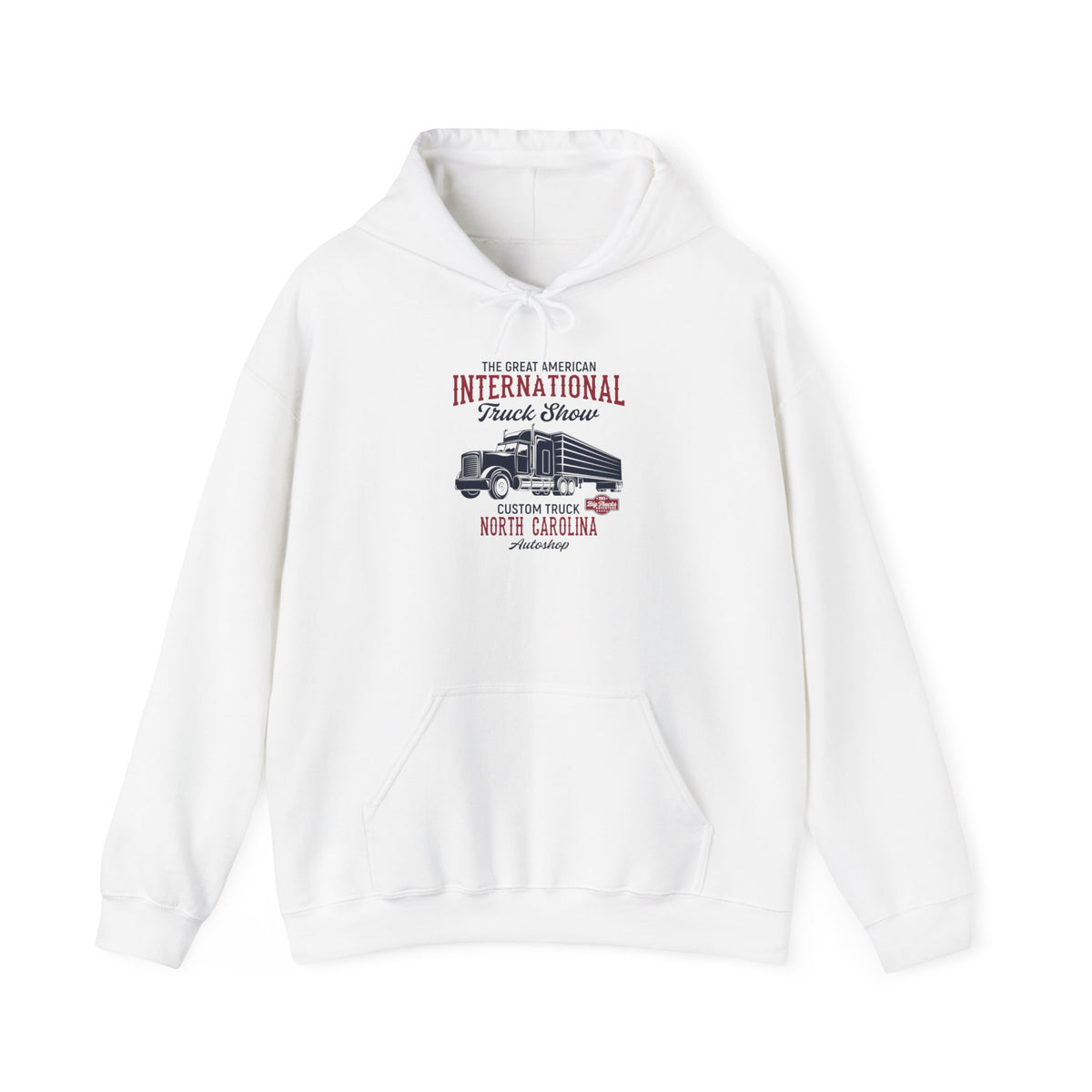 "THE GREAT AMERICAN INTERNATIONAL TRUCK SHOW CUSTOM TRUCK NORTH CALIFORNIA AUTO SHOP" Unisex Heavy Blend™ Hooded Sweatshirt