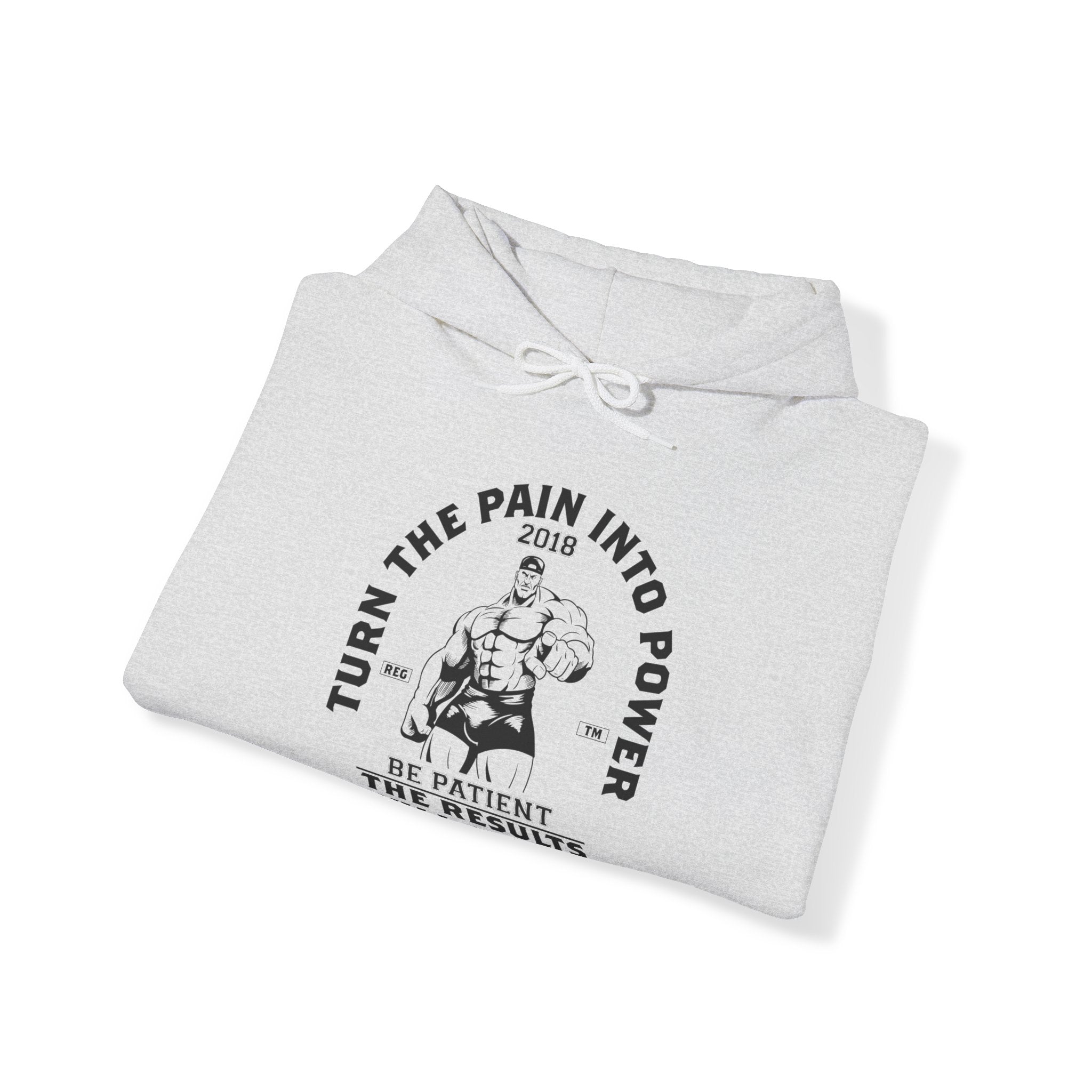 "Turn The Pain Into Power"  Unisex Heavy Blend™ Hooded Sweatshirt