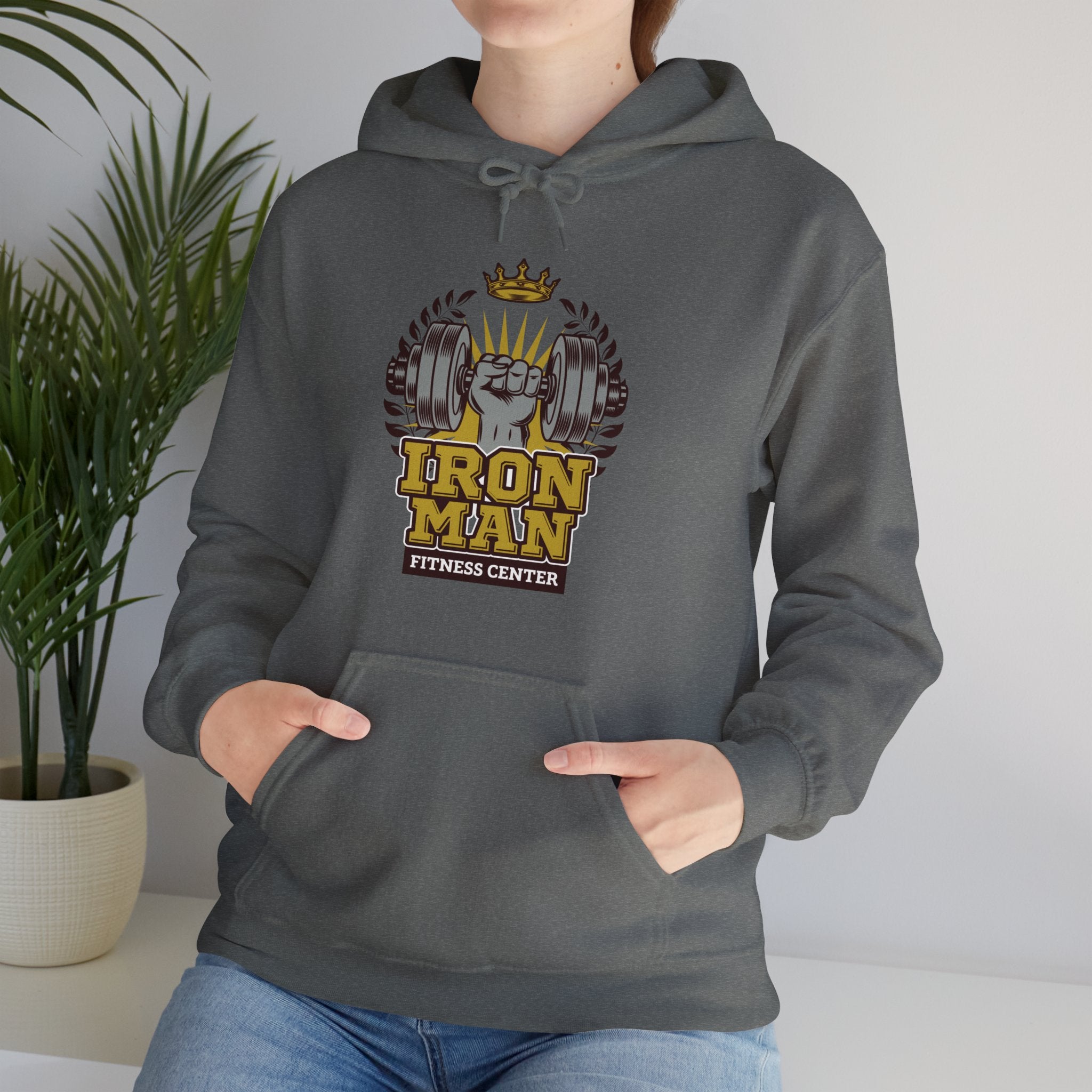 "IronMan Fitness Centre" Unisex Heavy Blend™ Hooded Sweatshirt