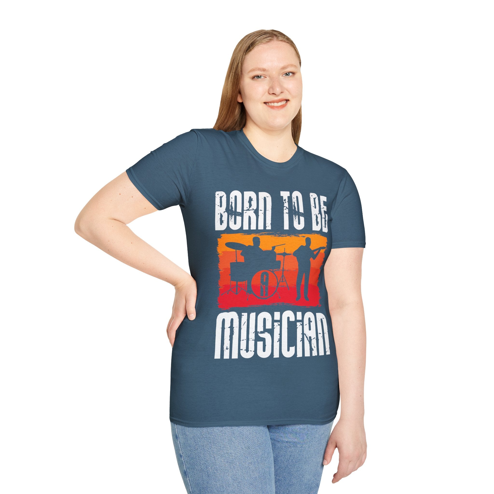 "Born To Be Musician" Unisex Soft style T-Shirt