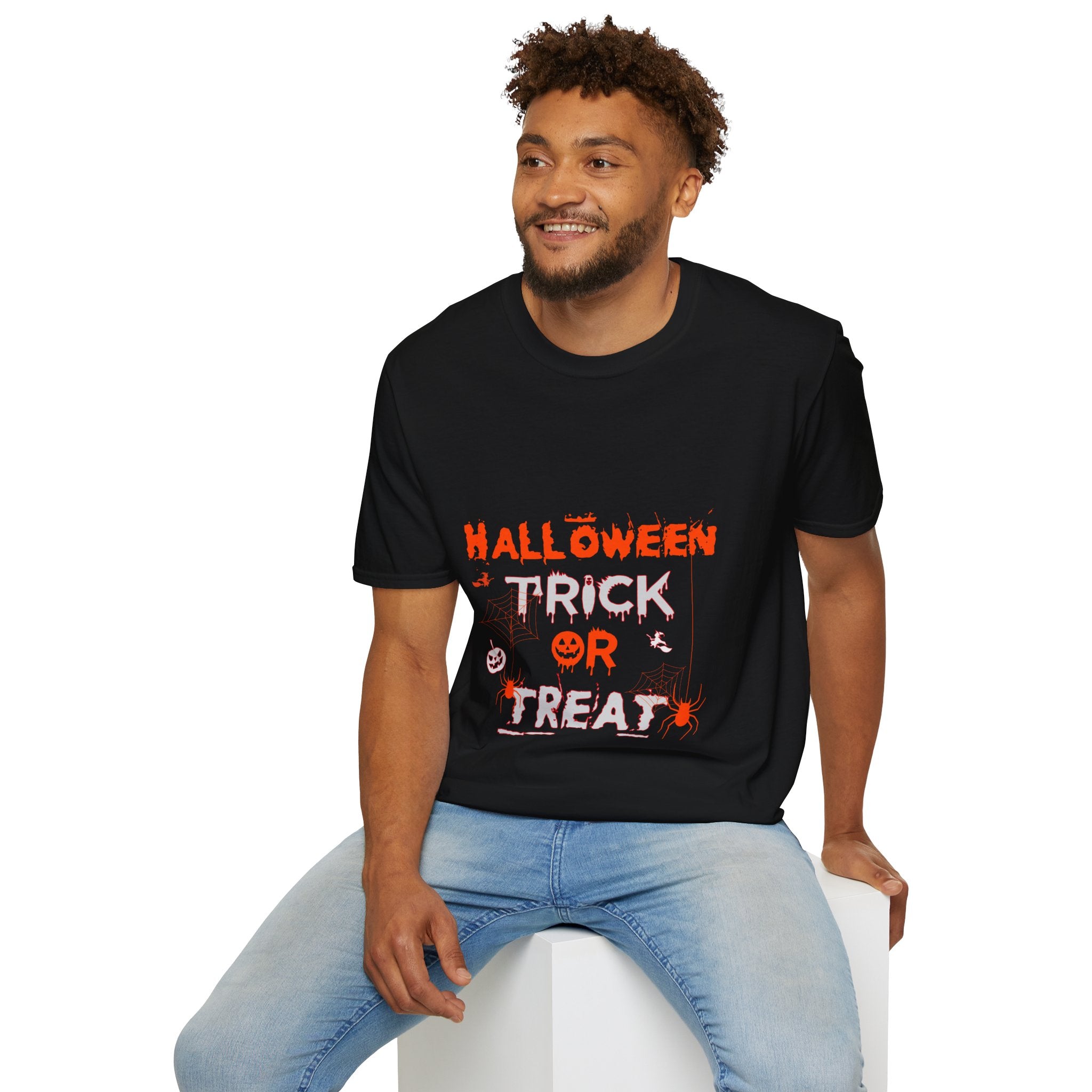 "HALLOWEEN TRICK OR TREAT" Unisex Soft style T-Shirt