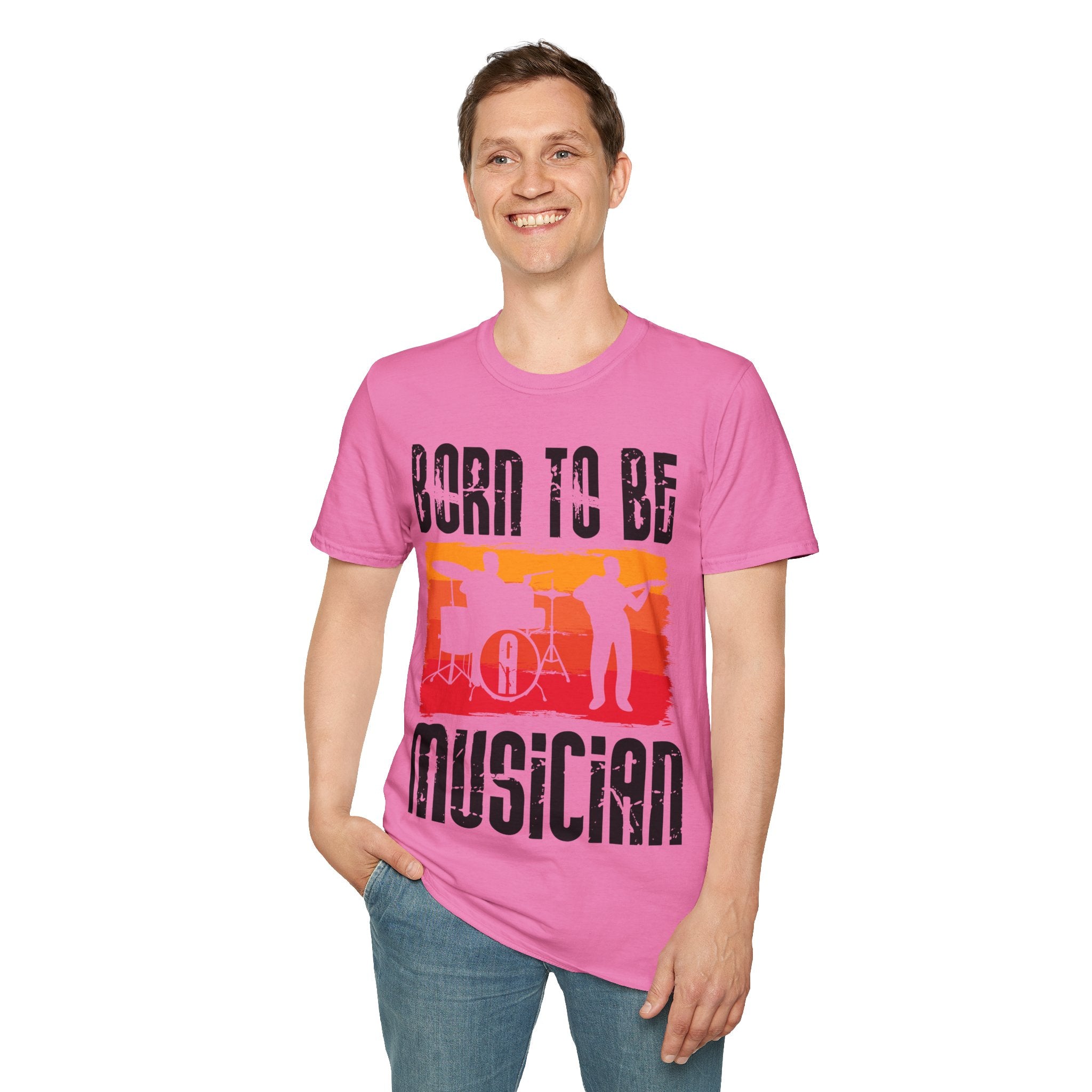 "Born To Be Musician"  Unisex Soft style T-Shirt