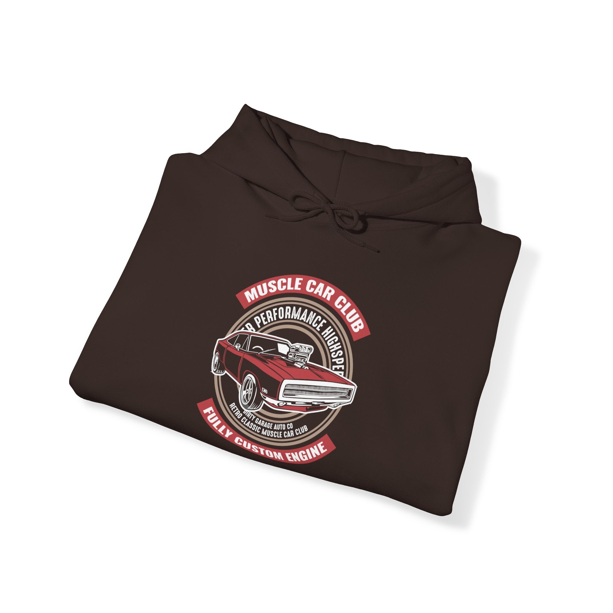 "MUSCLE CAR CLUB FULLY CUSTOM ENGINE" Unisex Heavy Blend™ Hooded Sweatshirt